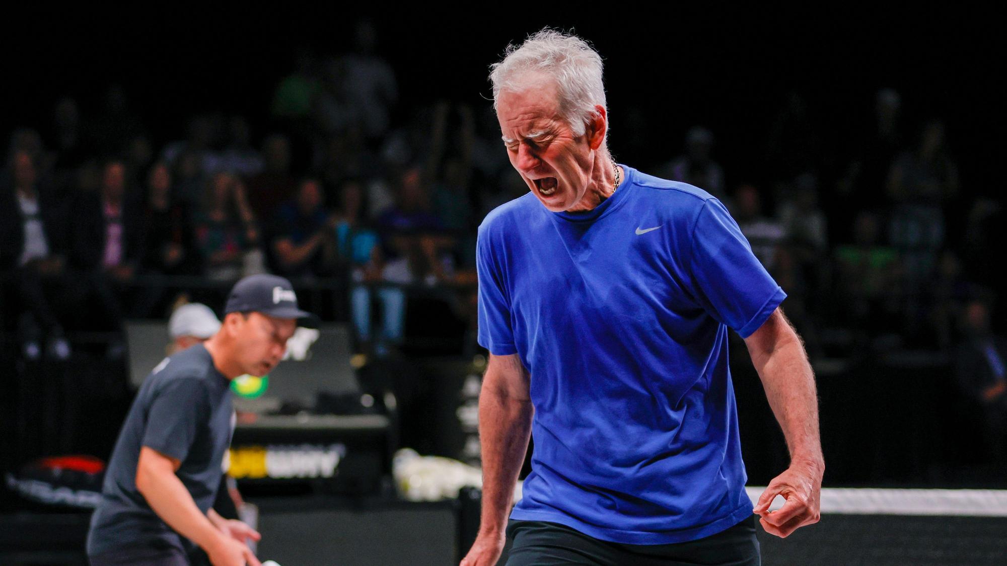 John McEnroe zeigt auch noch heute Emotionen auf dem Platz.