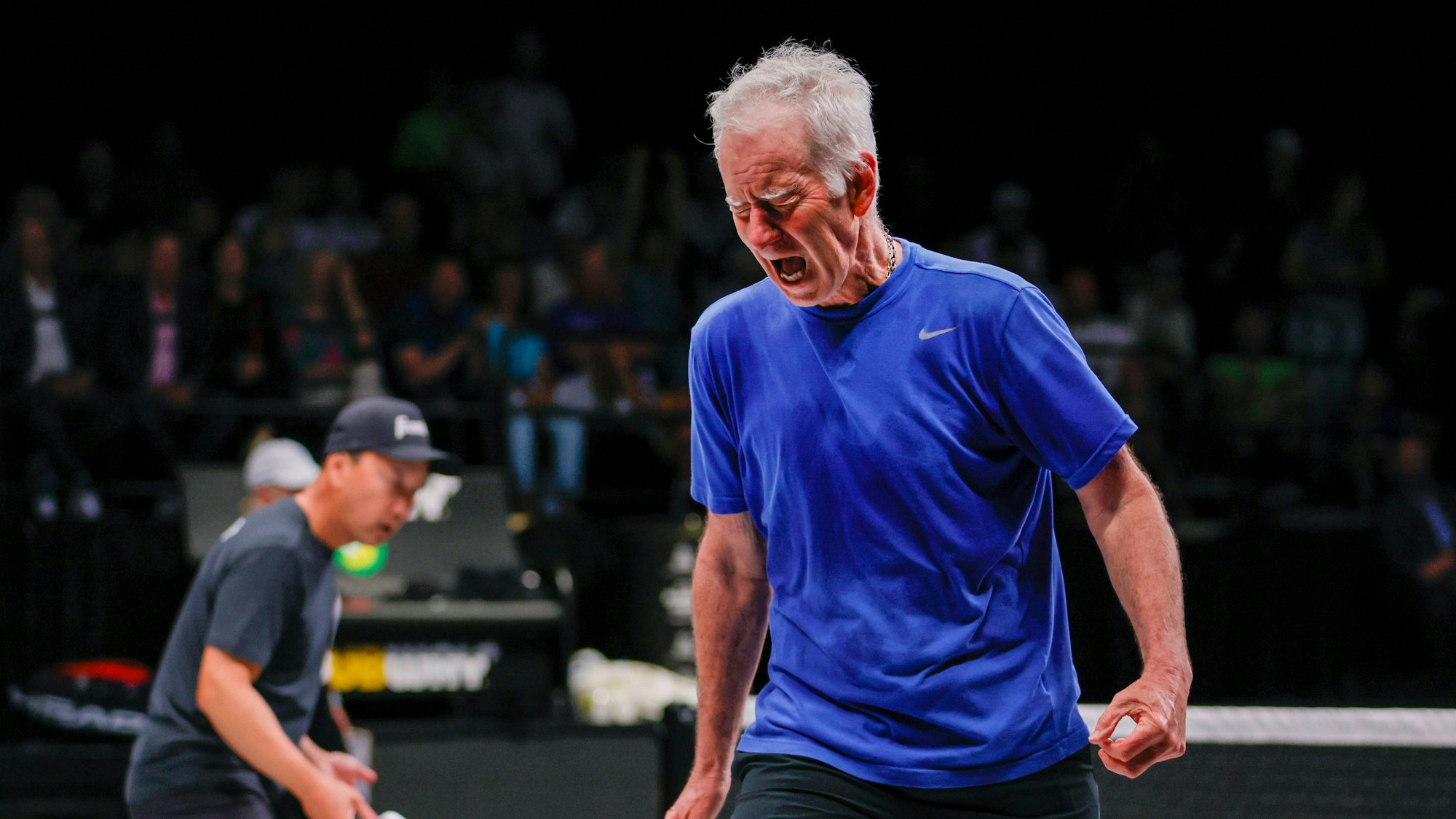 John McEnroe zeigt auch noch heute Emotionen auf dem Platz.