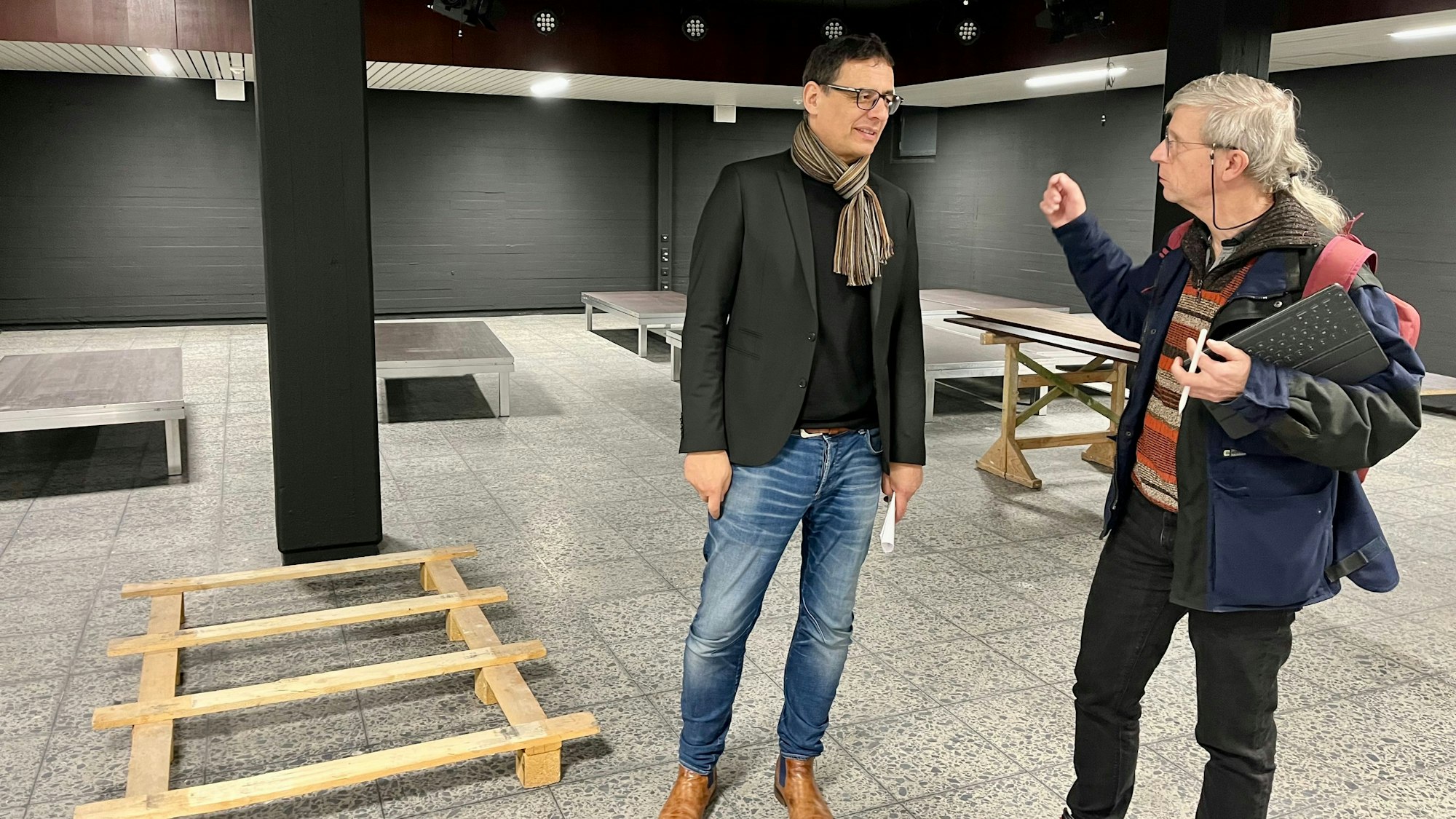 Baustelle für eine Kleinkunstbühne