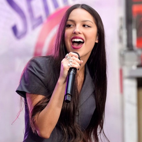 Olivia Rodrigo bei einem Auftritt in der „Today Show“.