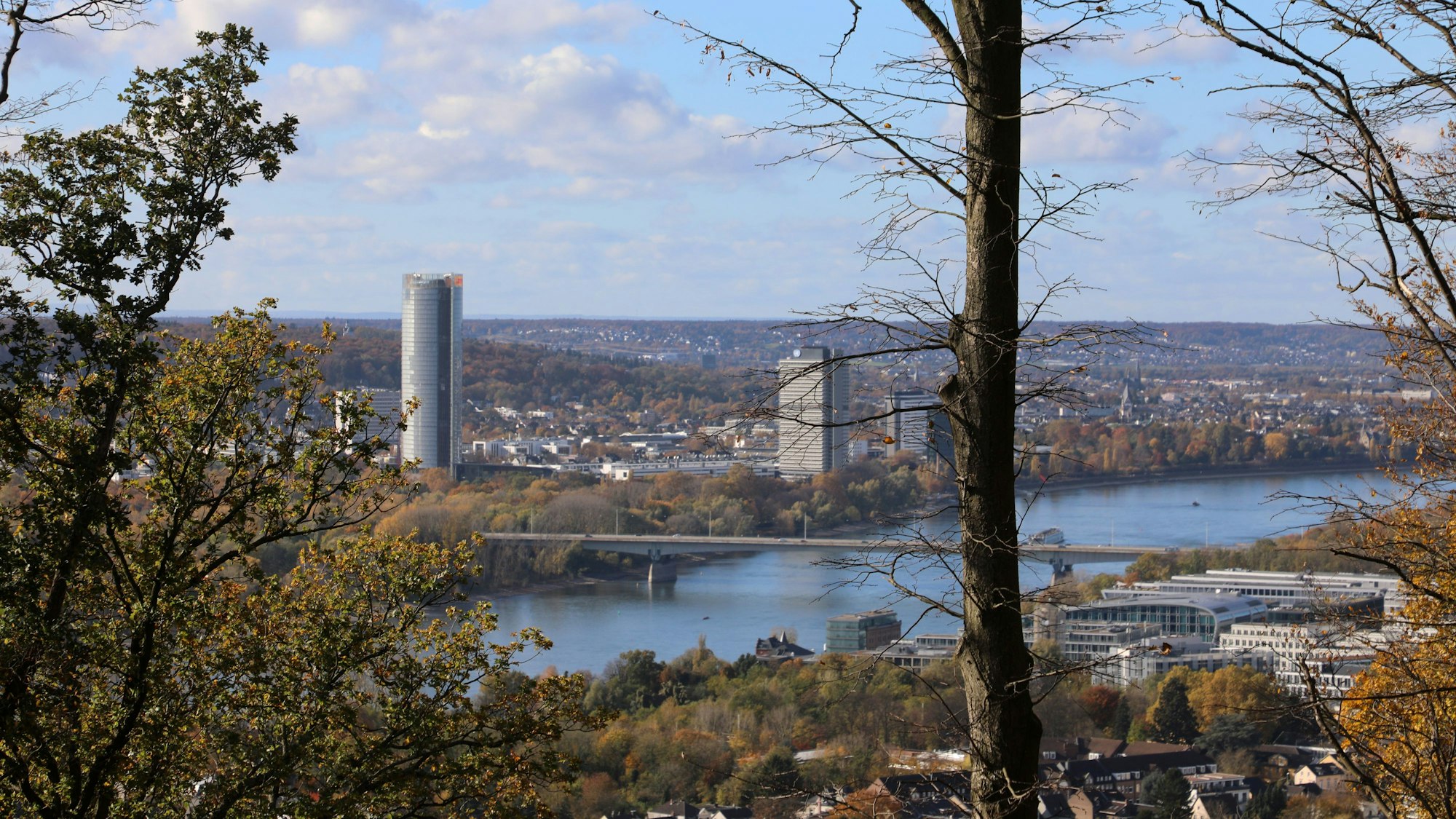 Ausblick von der Aussichtsplattform in Ennert, dem Skywalk Rabenlay