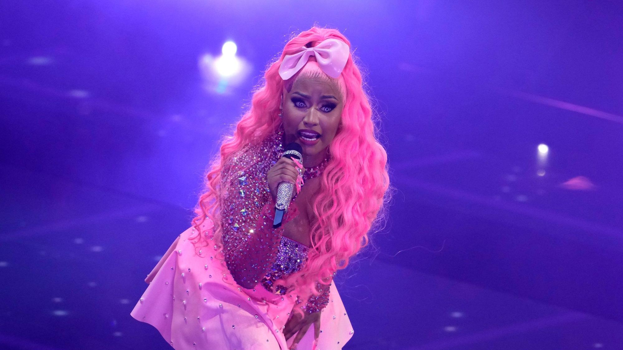 Nicki Minaj auf der Bühne.