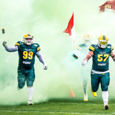 GFL Play Off Halbfinale: Potsdam Royals - Cologne Crocodiles 24.09.2022 Potsdam Royals - Cologne Crocodiles *** GFL Play Off Semifinals Potsdam Royals Cologne Crocodiles 24 09 2022 Potsdam Royals Cologne Crocodiles Copyright: xBEAUTIFULxSPORTS/NicolxMarschallx