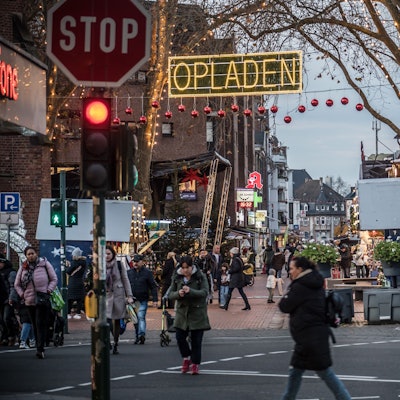 Eingangssituation am Weihnachtsmarkt Opladen. Foto: Ralf Krieger