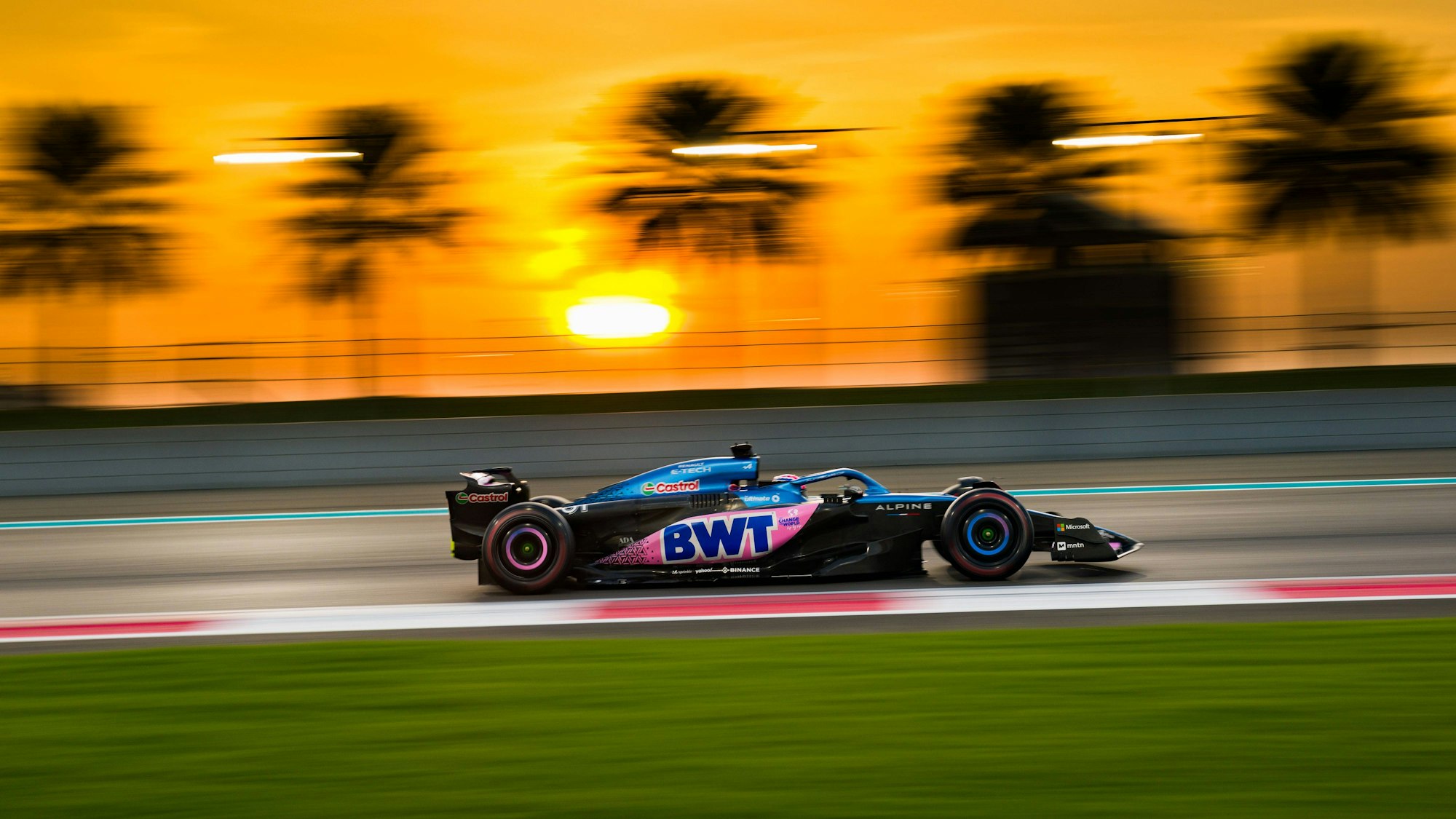 Jack Doohan vom Team BWT Alpine beim letzten Rennen des Jahres 2023 in Abu Dhabi.