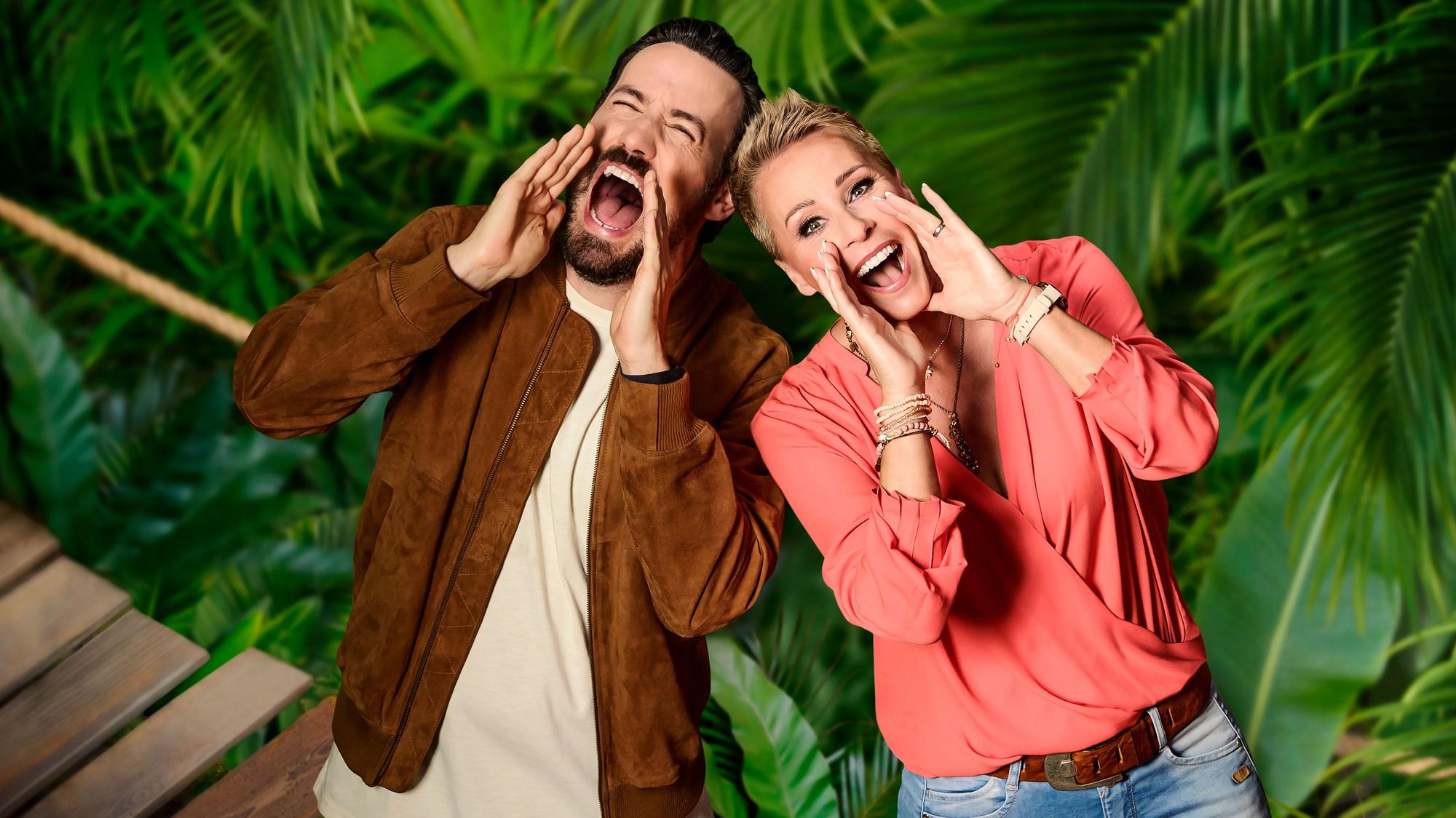Jan Köppen und Sonja Zietlow schreien.