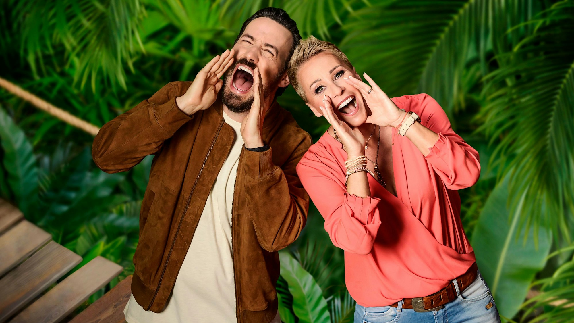 Führen auch 2024 wieder durch den Dschungel: IBES-Moderatoren Jan Köppen und Sonja Zietlow.