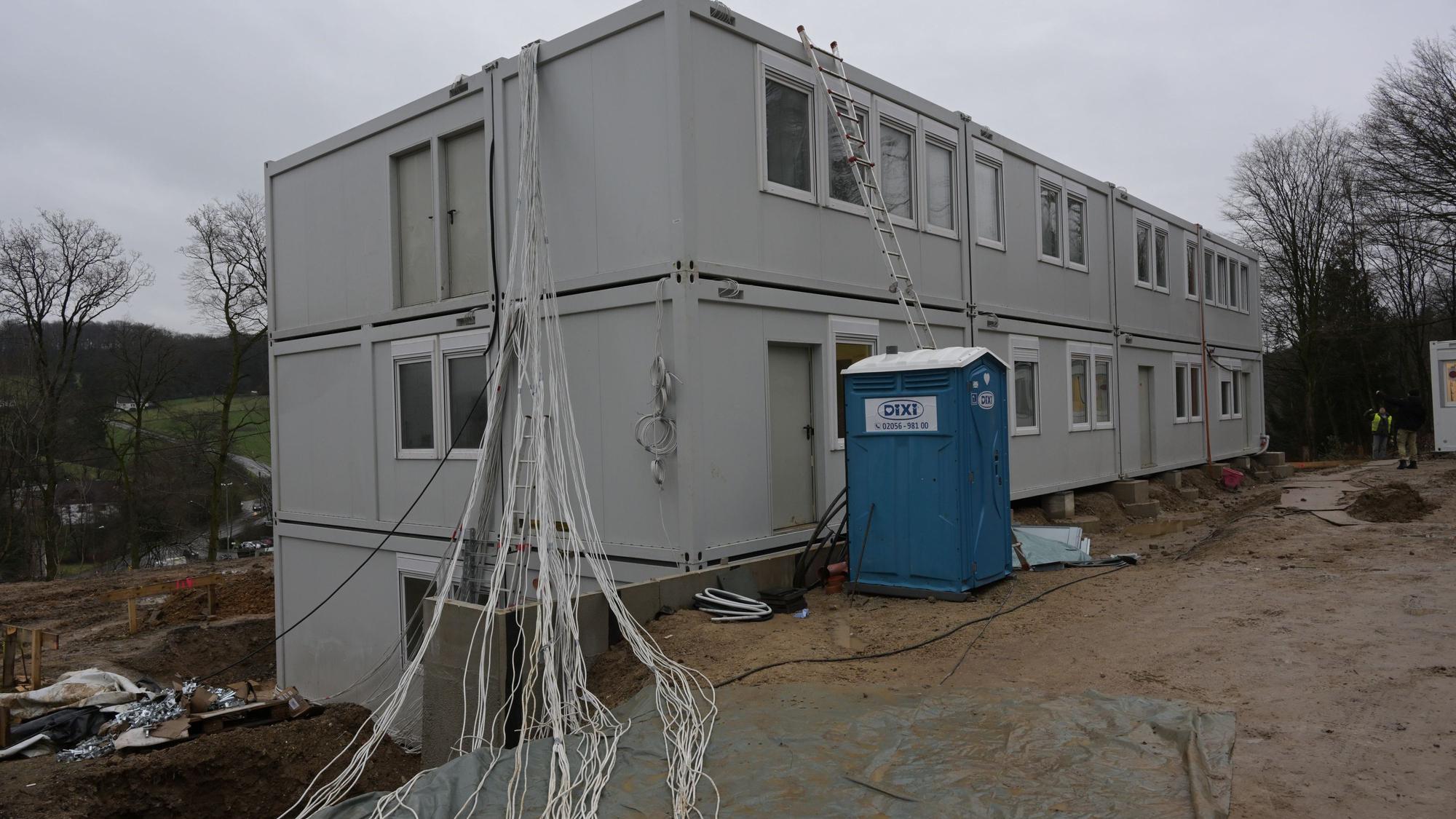 Das Foto zeigt Wohnmodule am Wiedenhof in Kürten.