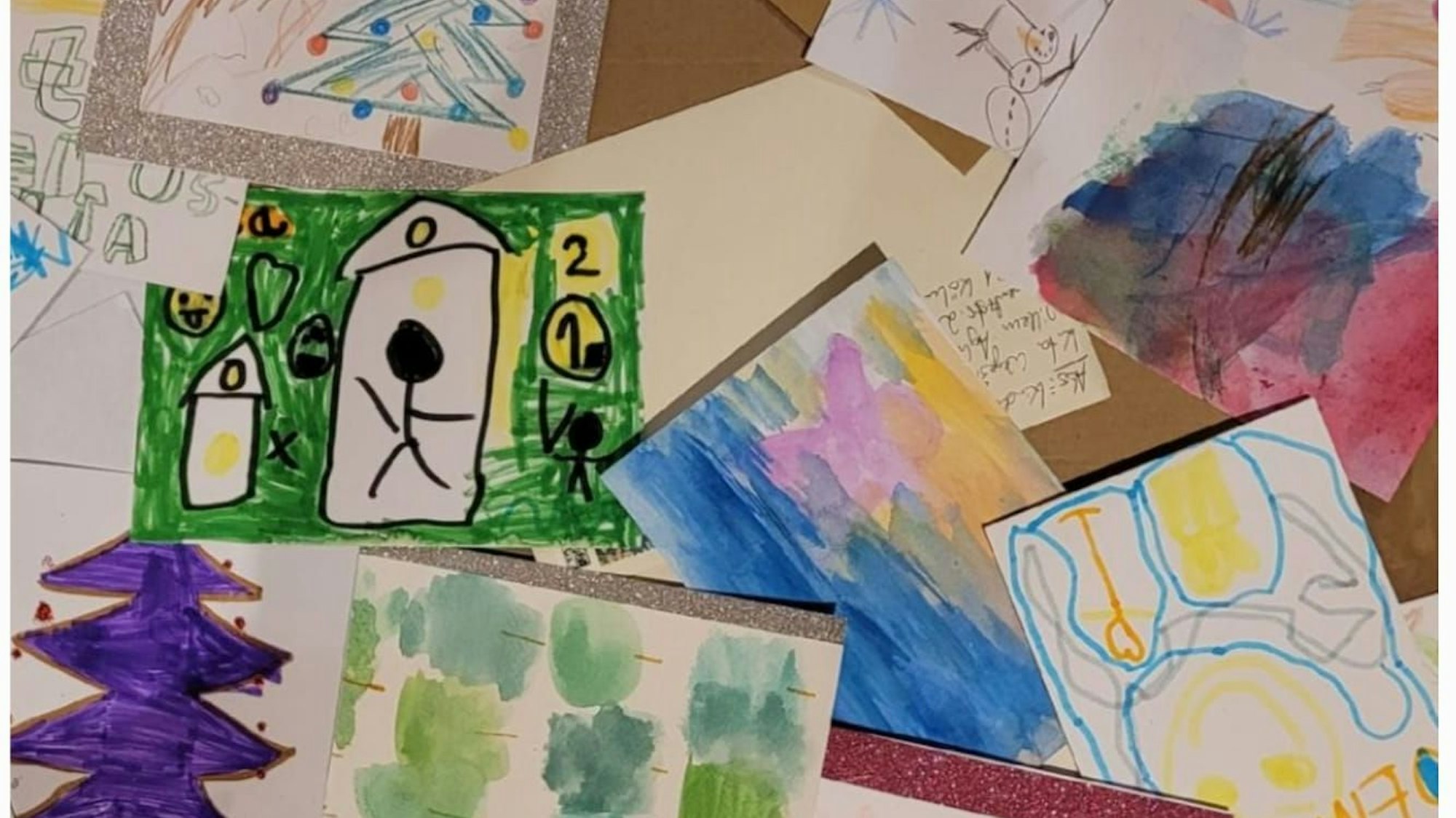 Weitere Briefe der Kinder von der städtischen Kita Weyertal.