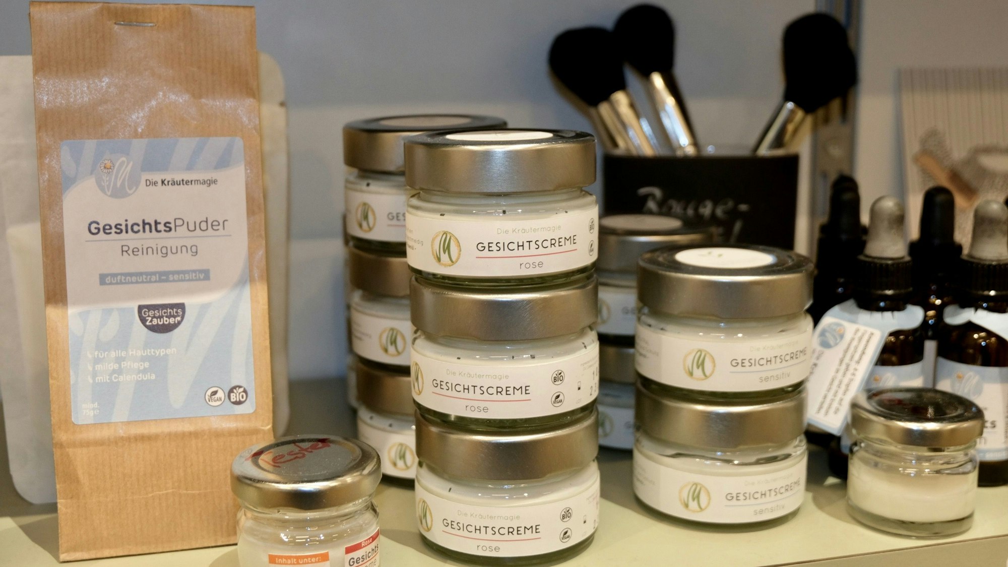 Naturkosmetik Gesichtscreme im Unverpackt-Laden Silva