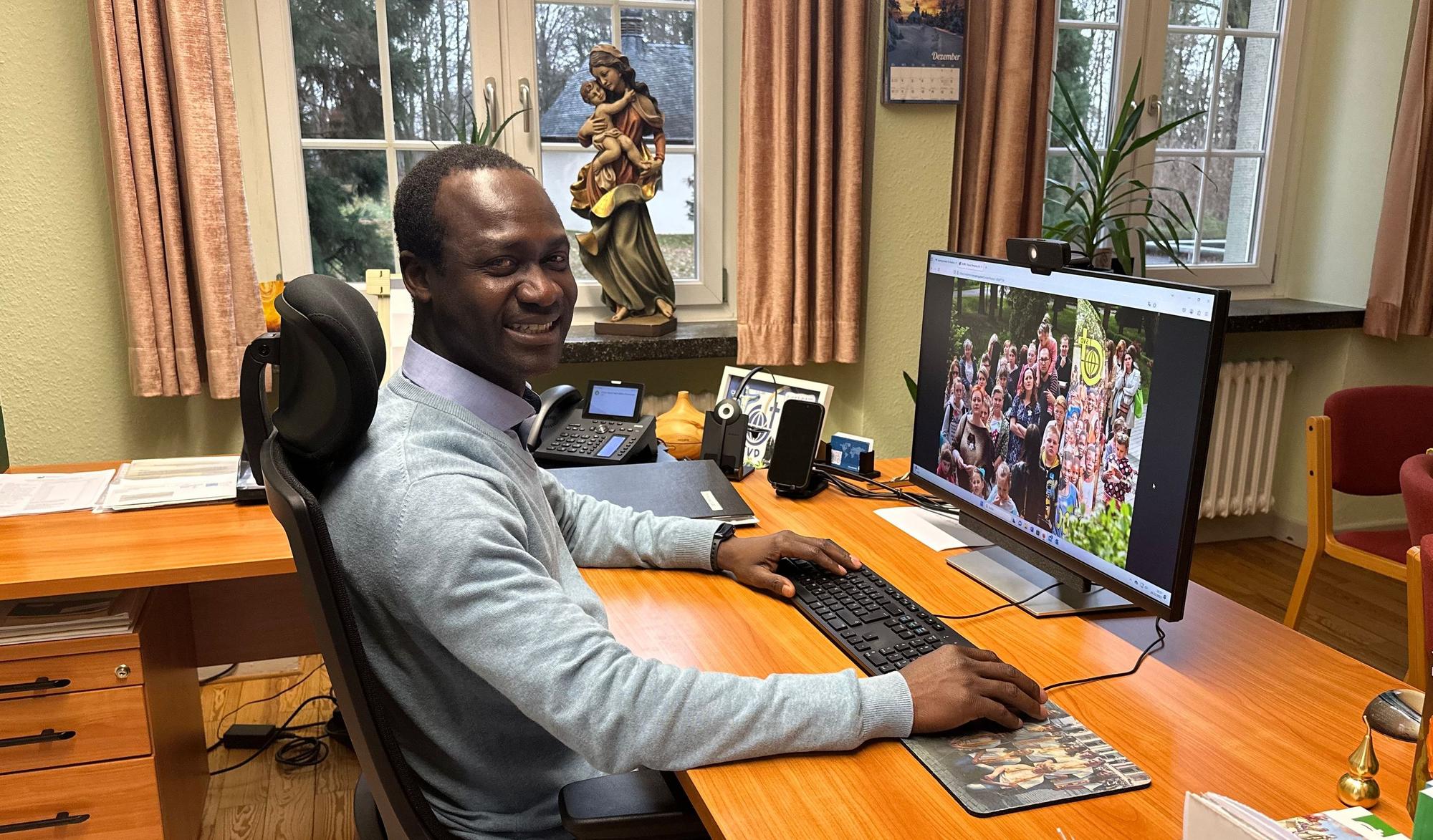 Pater Peter Claver Kwame Narh ist seit Januar 2023 Provinzial der Steyler Missionare, er steht der Deutschen Provinz vor.