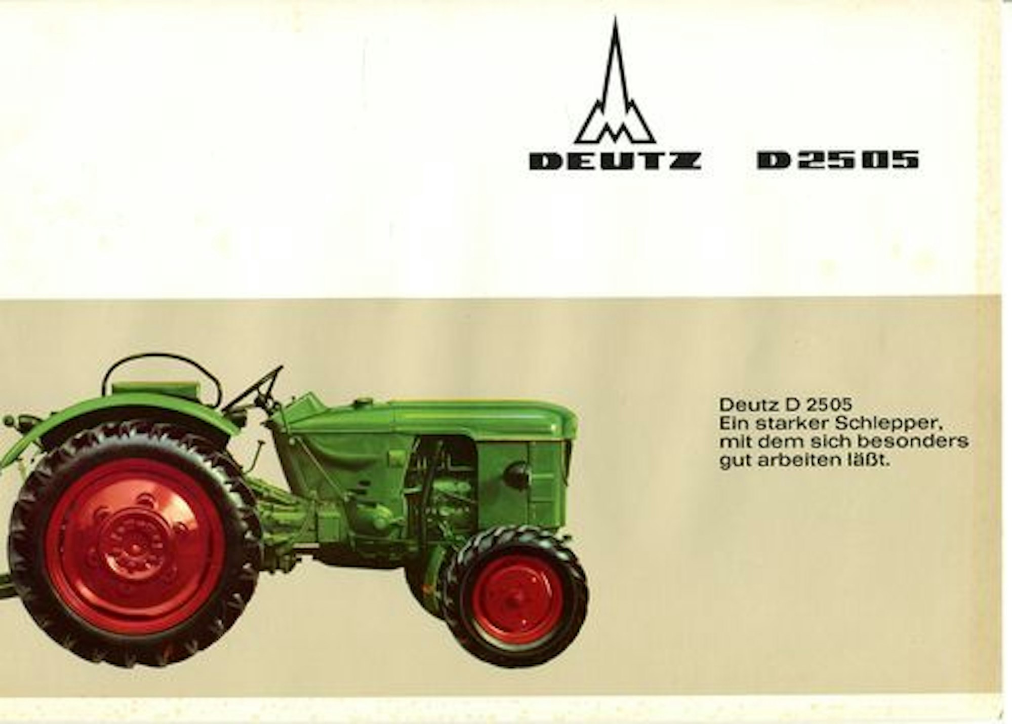 Werbung für einen Deutz-Traktor von 1966
