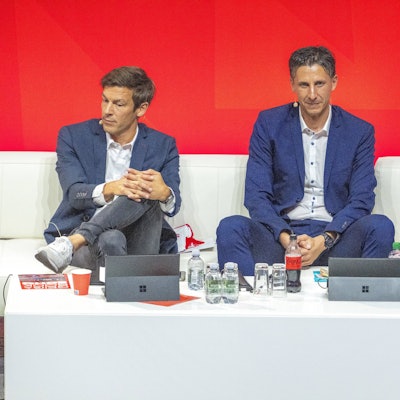 Vize-Präsident Carsten Wettich sowie die Geschäftsführer Christian Keller und Philipp Türoff bei der Mitgliederversammlung im September.