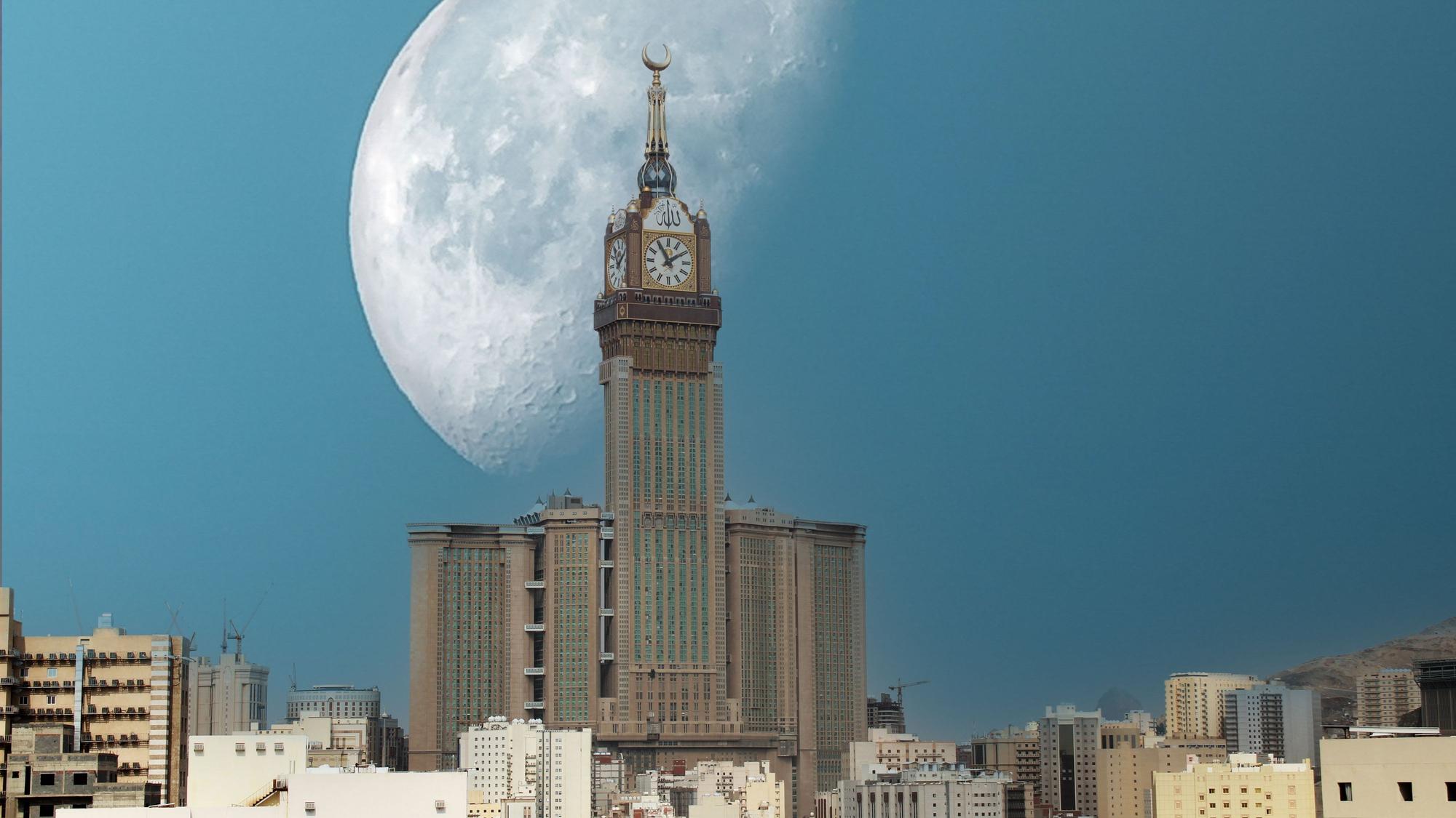 Der königliche Uhrenturm Makkah ist der höchste Uhrenturm der Welt.