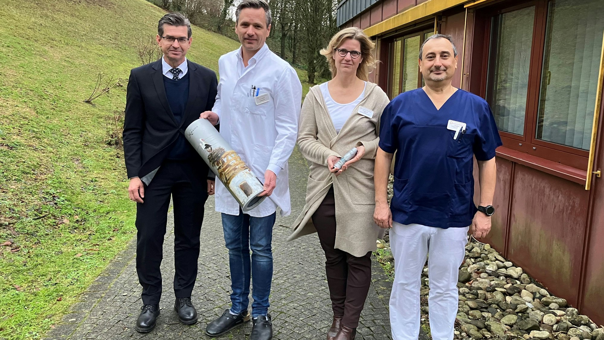 Gruppenfoto Igor Prudkov, Magnus Kriesten, Lars Lemmer und Angela Altz.