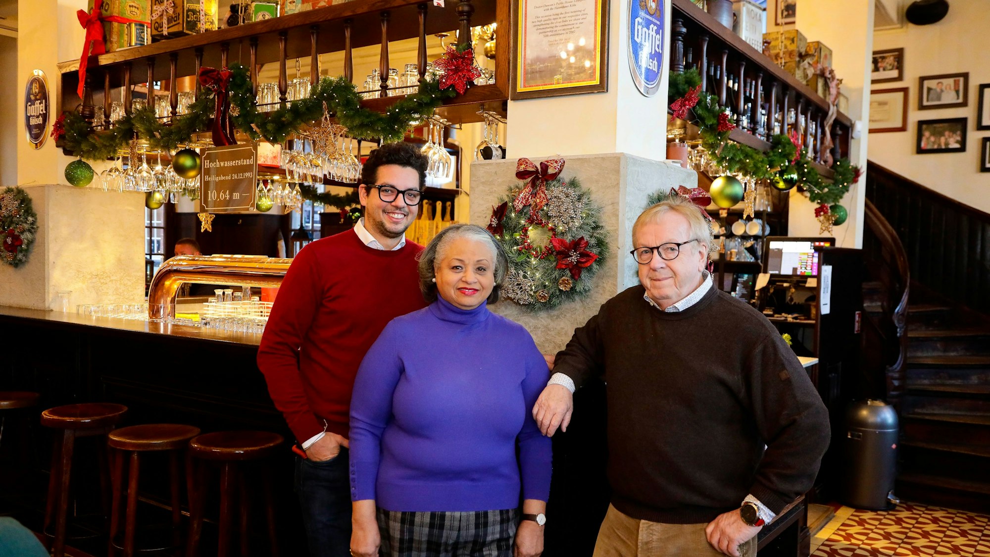 Wilhelm H. Wichert mit Ehefrau Chantal und Sohn Frederic