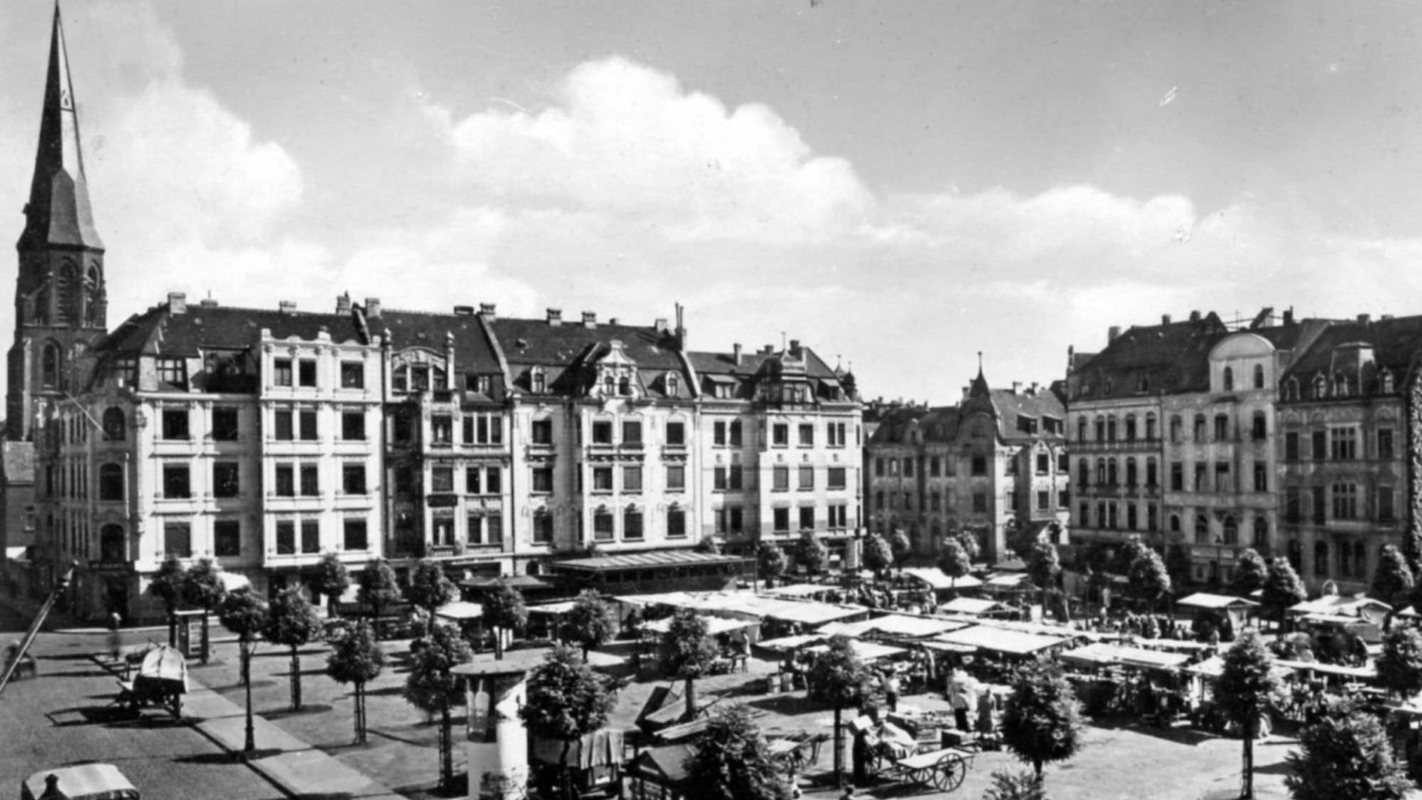 Der Wilhelmplatz in einer Aufnahme von 1934.