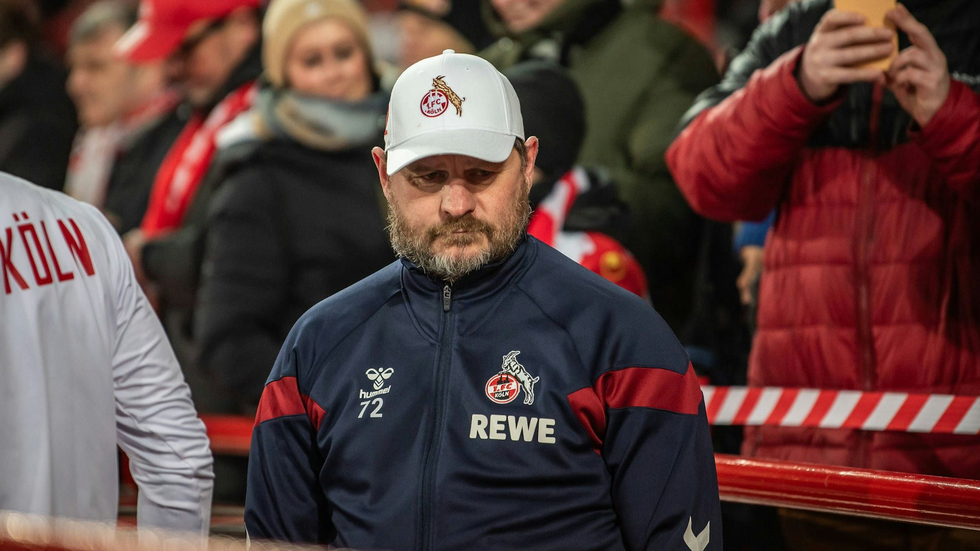 Kölns Trainer Steffen Baumgart wirkte nach der 0:2-Niederlage des FC bei Union Berlin äußerst nachdenklich.