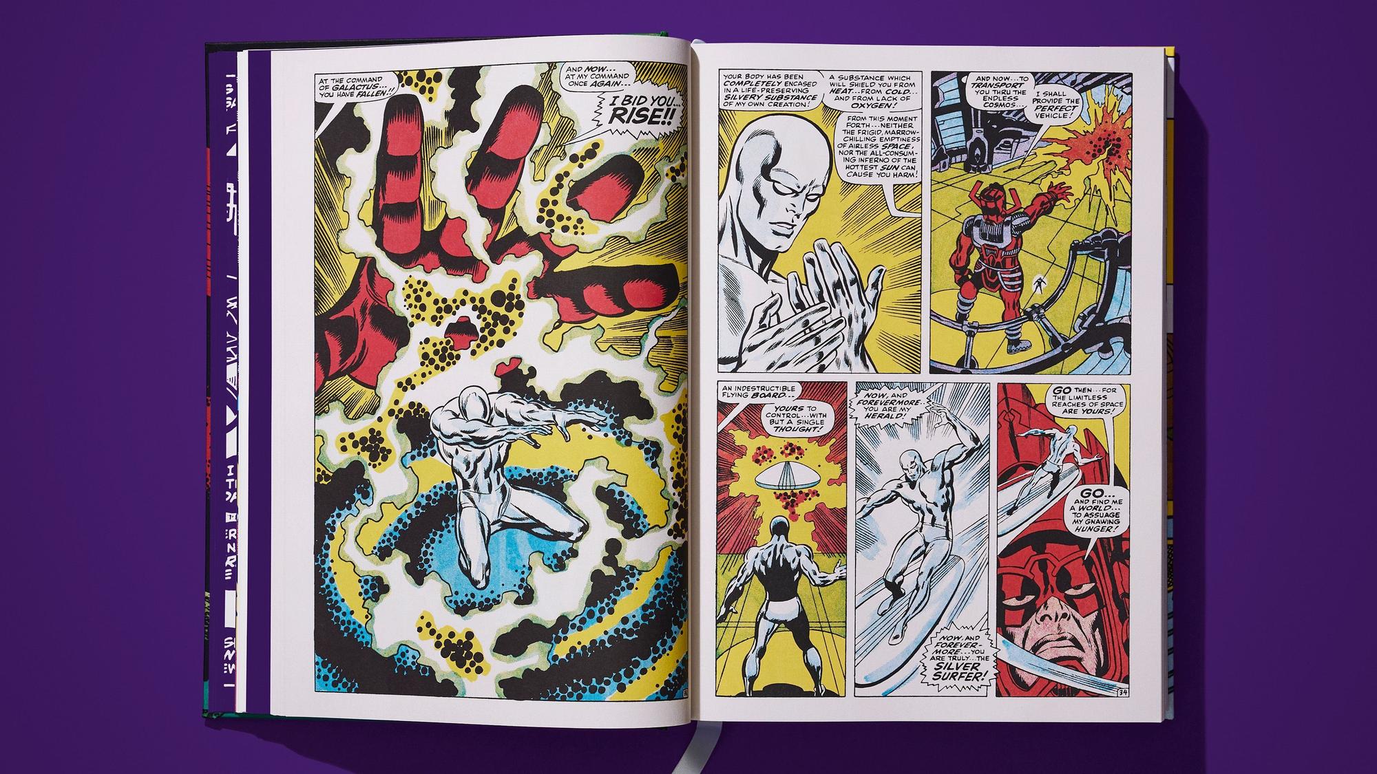 Doppelseite aus dem Taschen-Band "Silver Surfer"