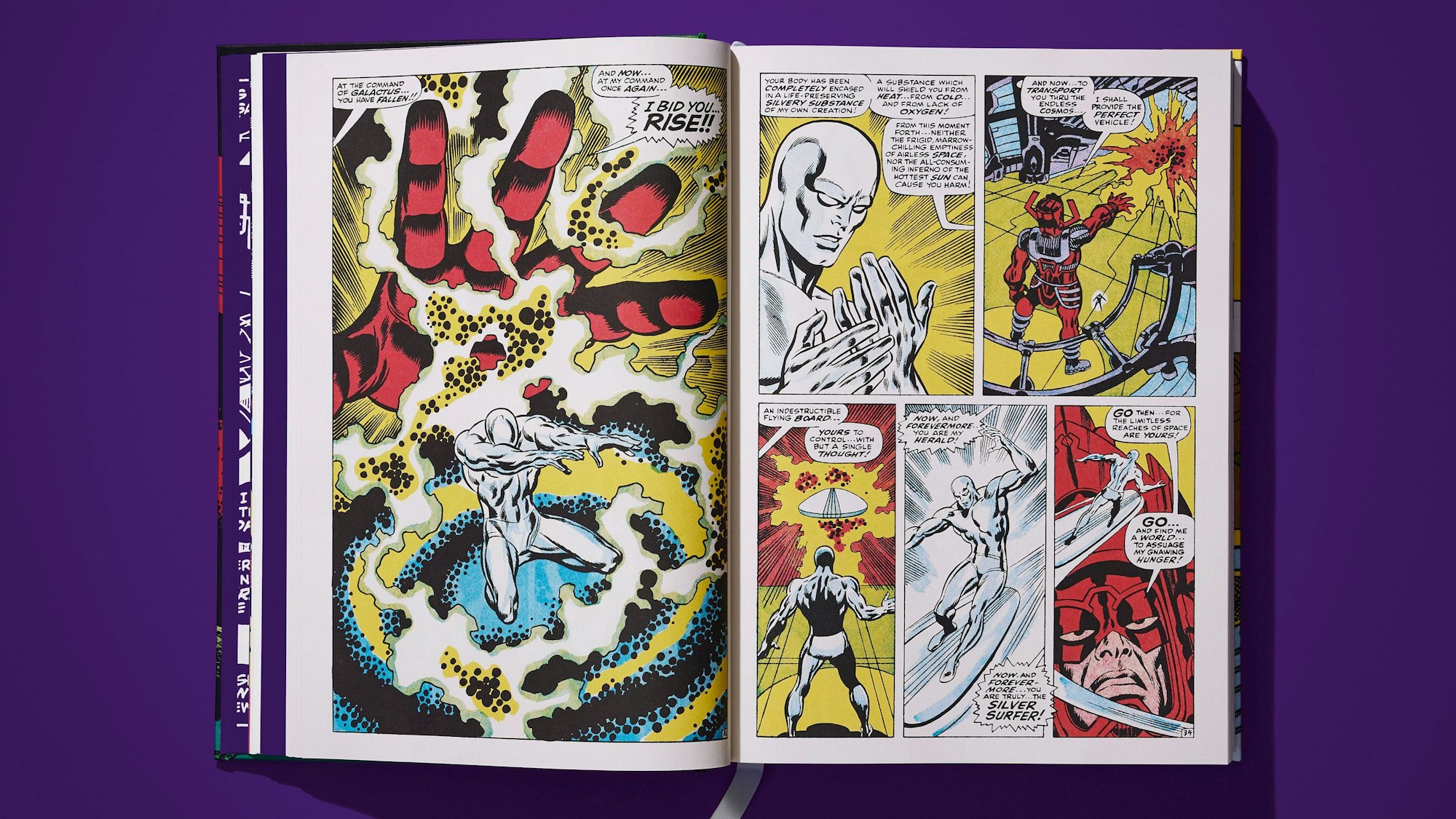 Doppelseite aus dem Taschen-Band "Silver Surfer"