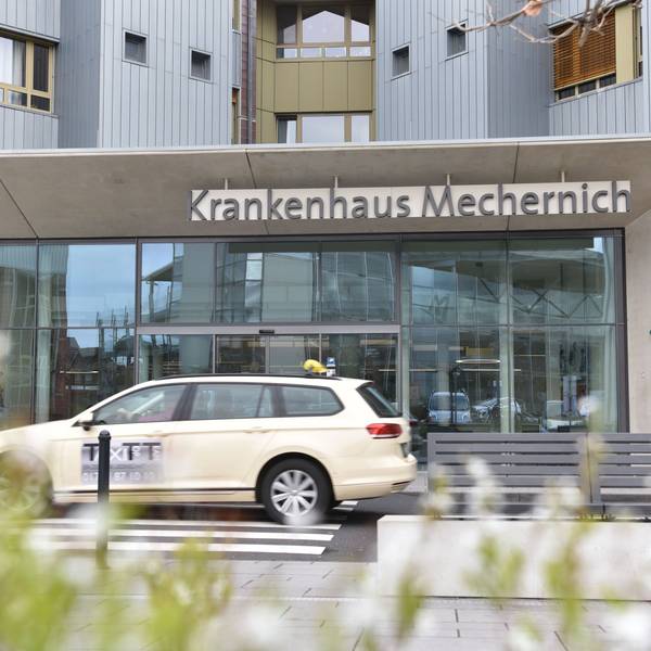 Der Haupteingang des Kreiskrankenhauses in Mechernich.