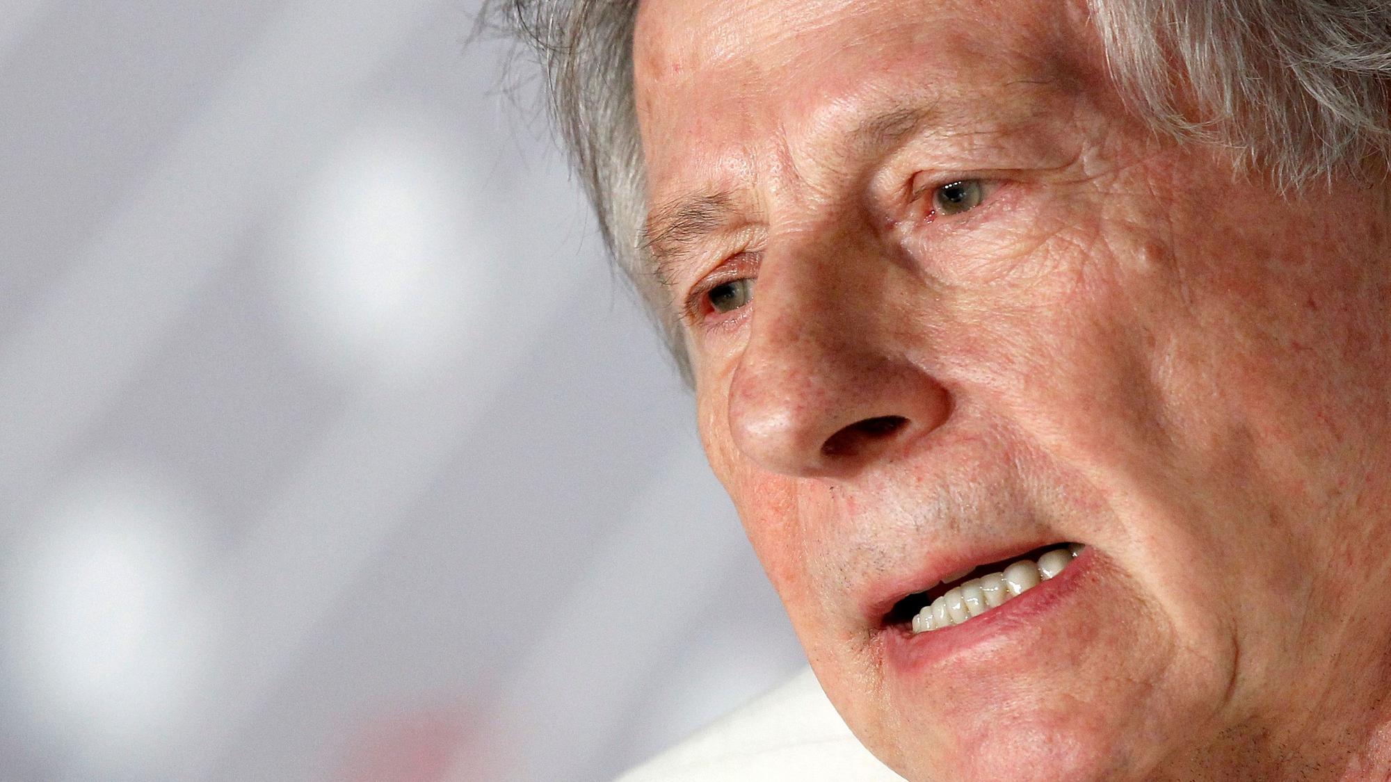 25.05.2013, Frankreich, Cannes: Regisseur Roman Polanski stellt sein Sado-Maso-Drama «Venus im Pelzmantel» beim Filmfestival in Cannes vor. (zu dpa: "Zum 90. Geburtstag: Wer hat Angst vor Roman Polanski?")