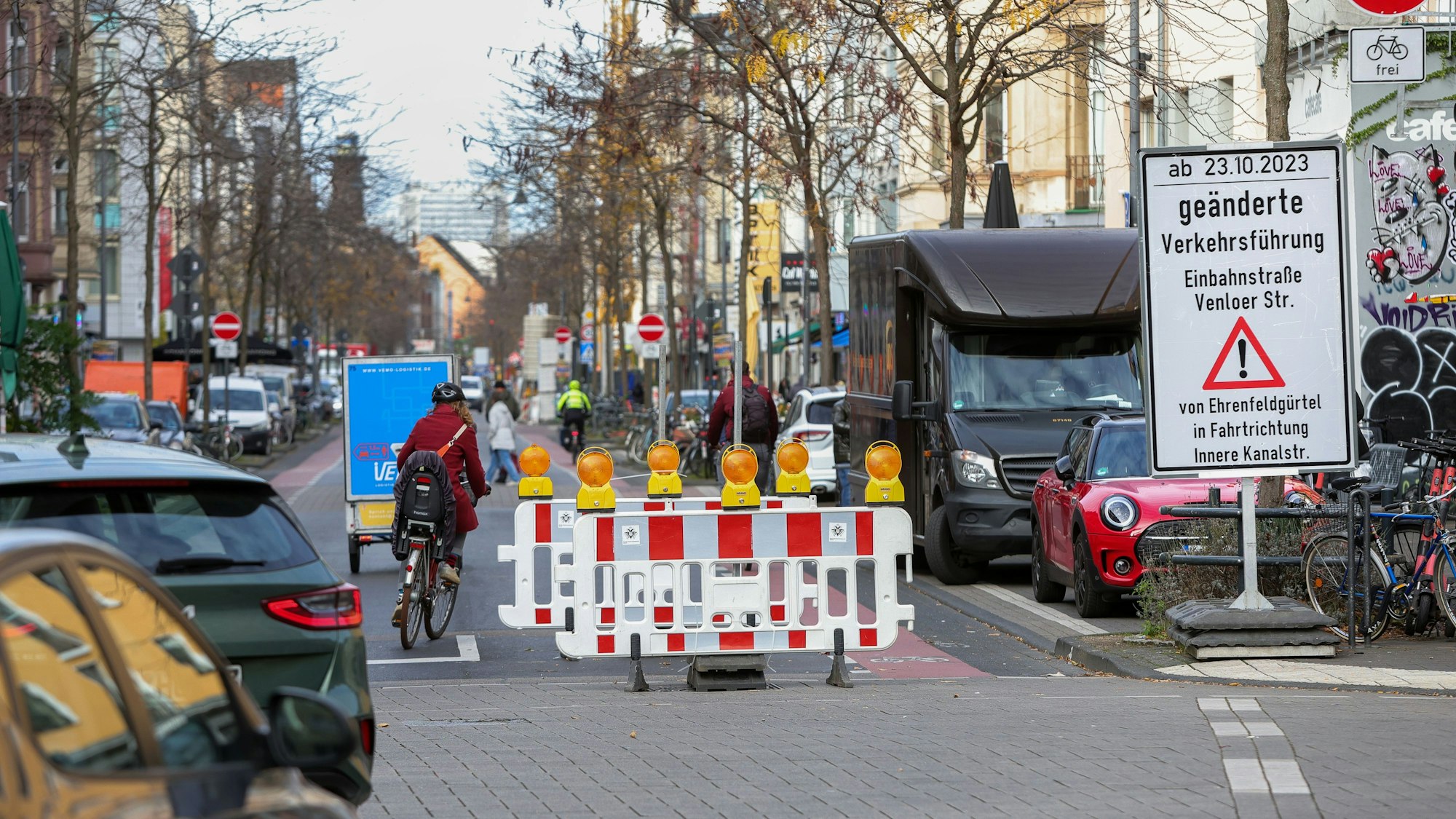 Die Venloer Straße stand 2023 mal wieder im Zentrum der Aufmerksamkeit.