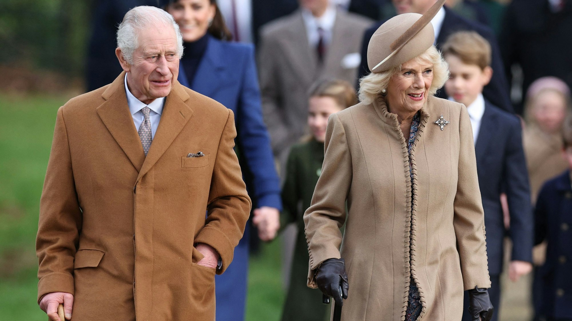 Britisches Königspaar: König Charles III. (l.) und Königin Camilla