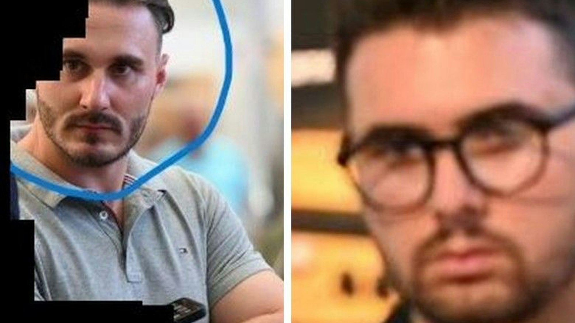 Porträts von Tatverdächtigen