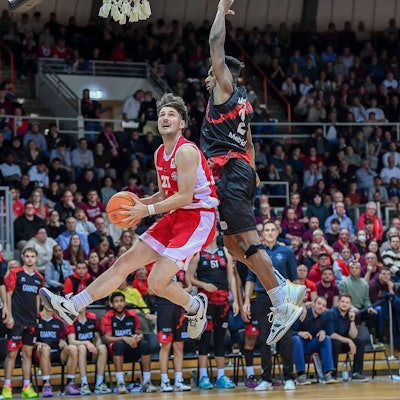 Barmer 2. Basketball Bundesliga ProB: Bayer Giants Leverkusen vs. Rheinstars Koeln, 23.12.2023 Tim Fritz Lang RheinStars Koeln 27, Barmer 2. Basketball Bundesliga ProB: Bayer Giants Leverkusen vs. Rheinstars Koeln am 23.12.2023 im Ostermann Arena in Leverkusen Nordrhein-Westfalen *** Barmer 2 Basketball Bundesliga ProB Bayer Giants Leverkusen vs Rheinstars Koeln, 23 12 2023 Tim Fritz Lang RheinStars Koeln 27 , Barmer 2 Basketball Bundesliga ProB Bayer Giants Leverkusen vs Rheinstars Koeln on 23 12 2023 at the Ostermann Arena in Leverkusen Nordrhein Westfalen Copyright: xBEAUTIFULxSPORTS/Mueller-Laschetx