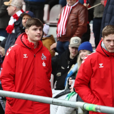 1.FC Köln U19 vs. Hertha BSC Berlin U19, DFB Pokal Halbfinale, links: Jaka Cuber Potocnik 1. FC Köln, 03.04.2023, Bild: *** Sport 1 FC Köln U19 vs Hertha BSC Berlin U19, DFB Pokal Semifinal, left Jaka Cuber Potocnik 1 FC Köln , 03 04 2023, Picture