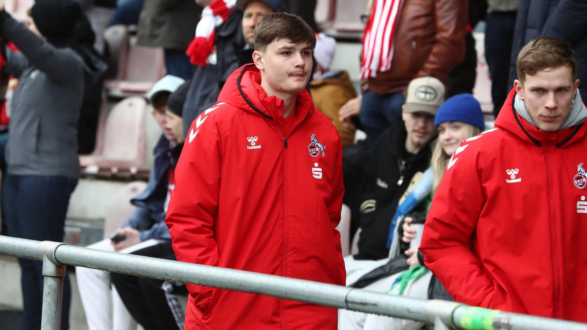 1.FC Köln U19 vs. Hertha BSC Berlin U19, DFB Pokal Halbfinale, links: Jaka Cuber Potocnik 1. FC Köln, 03.04.2023, Bild: *** Sport 1 FC Köln U19 vs Hertha BSC Berlin U19, DFB Pokal Semifinal, left Jaka Cuber Potocnik 1 FC Köln , 03 04 2023, Picture