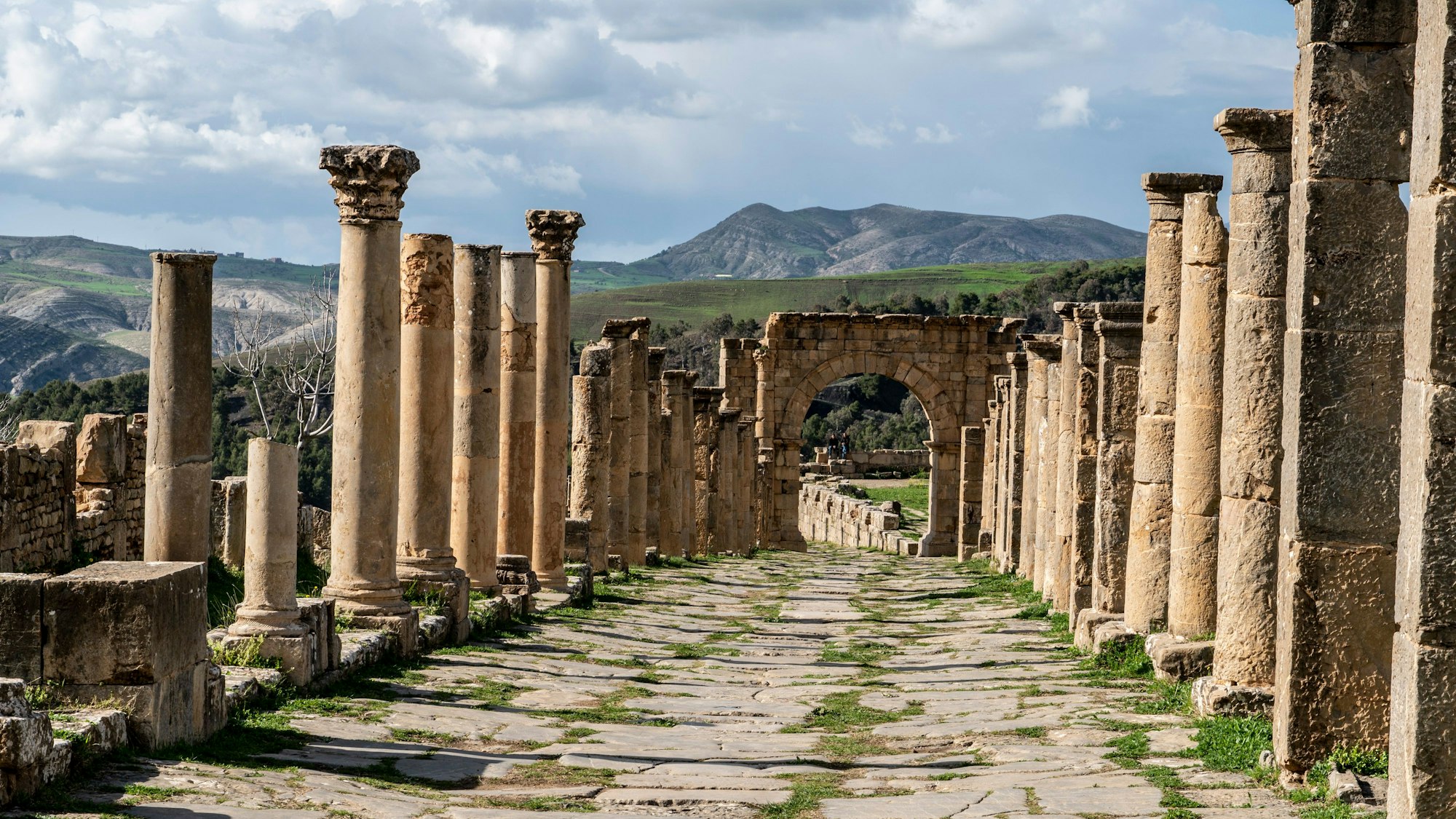 Die Ruinenstadt Djémila.