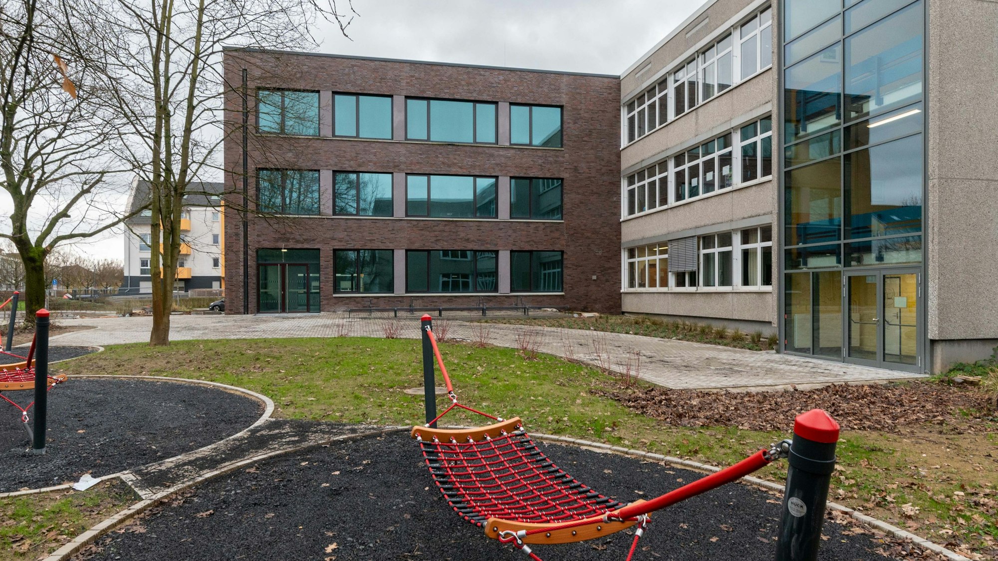 Der neue Anbau des Maximilian-Kolbe-Gymnasiums.