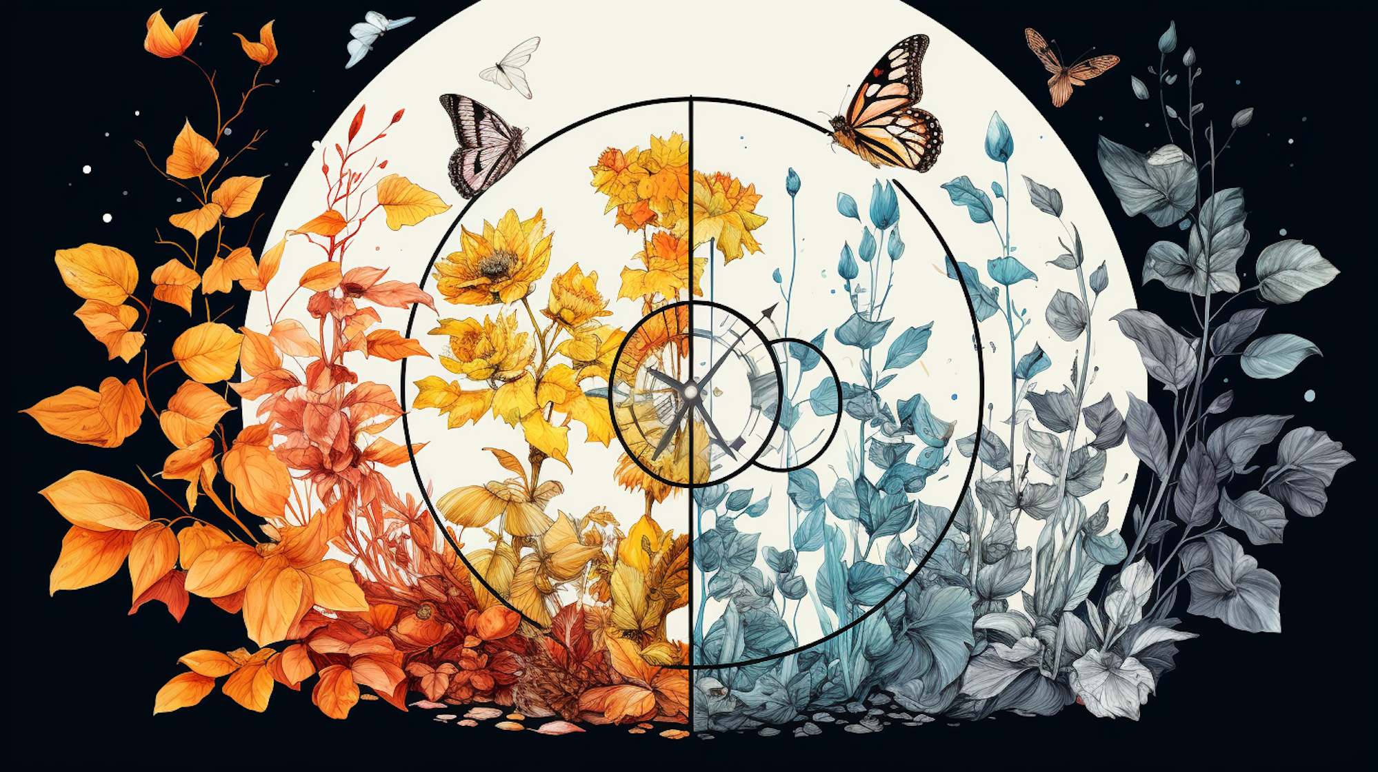 Illustration: Vier Jahreszeiten