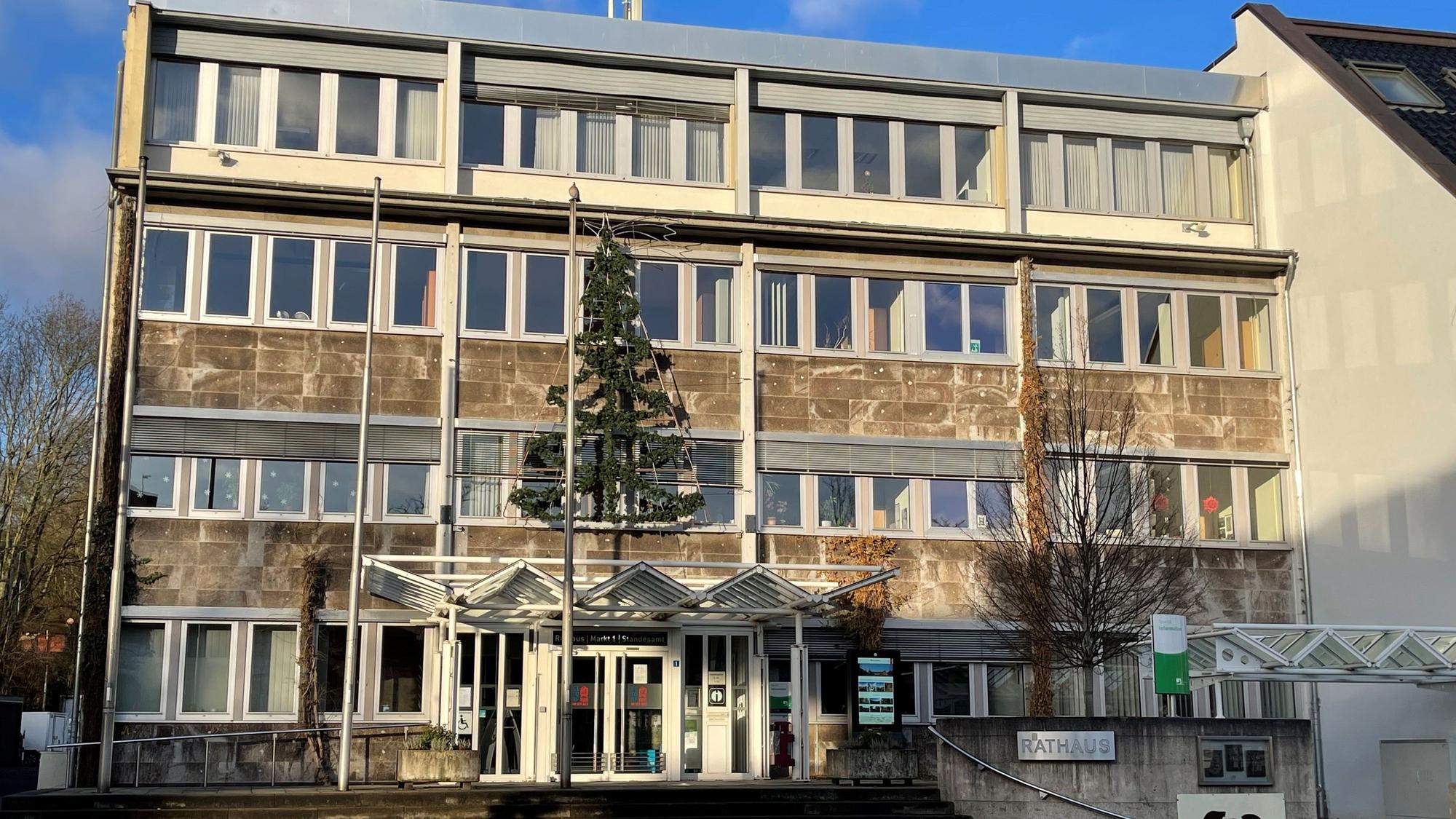 Rathaus Eitorf in der Weihnachtszeit