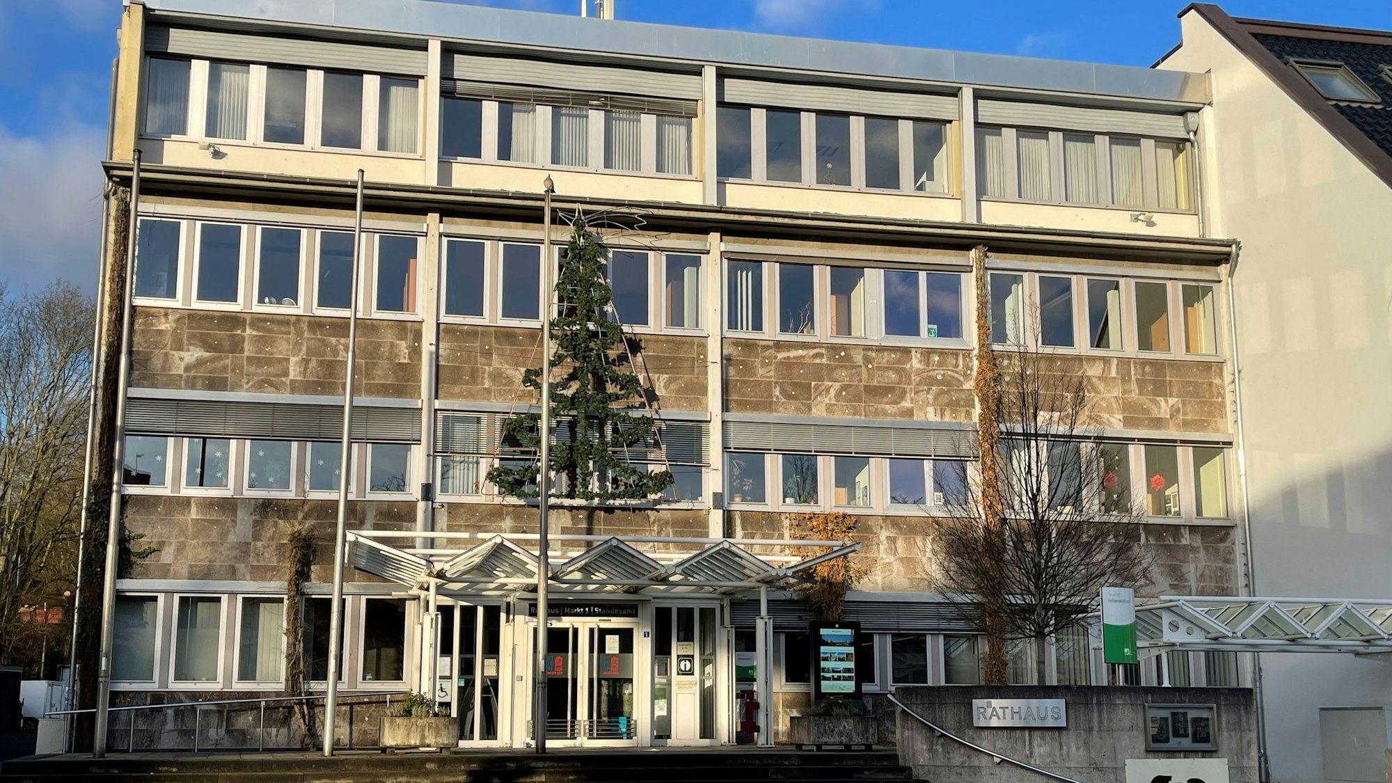 Rathaus Eitorf in der Weihnachtszeit