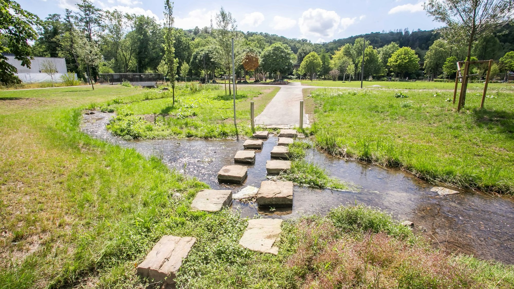Blick in den neuen Wiehlpark.