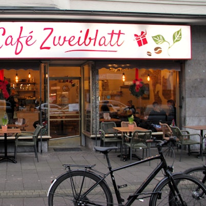 Das Café von Außen.