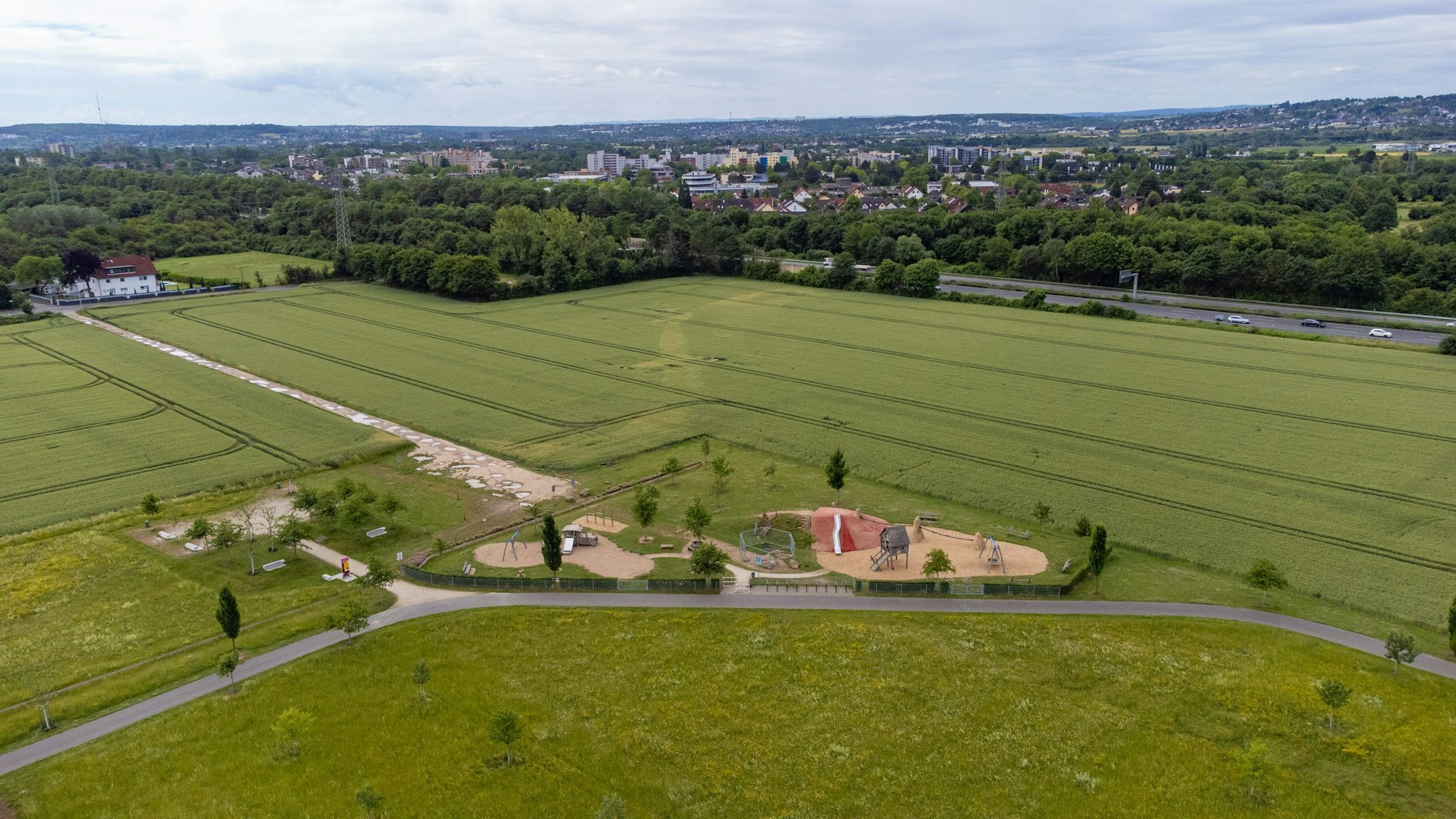 Neubaugebiet Rosenfeld in Bonn-Buschdorf.