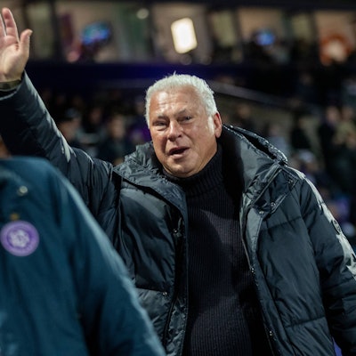 Toni Polster im November 2023 beim Spiel Austria Wien gegen Red Bull Salzburg