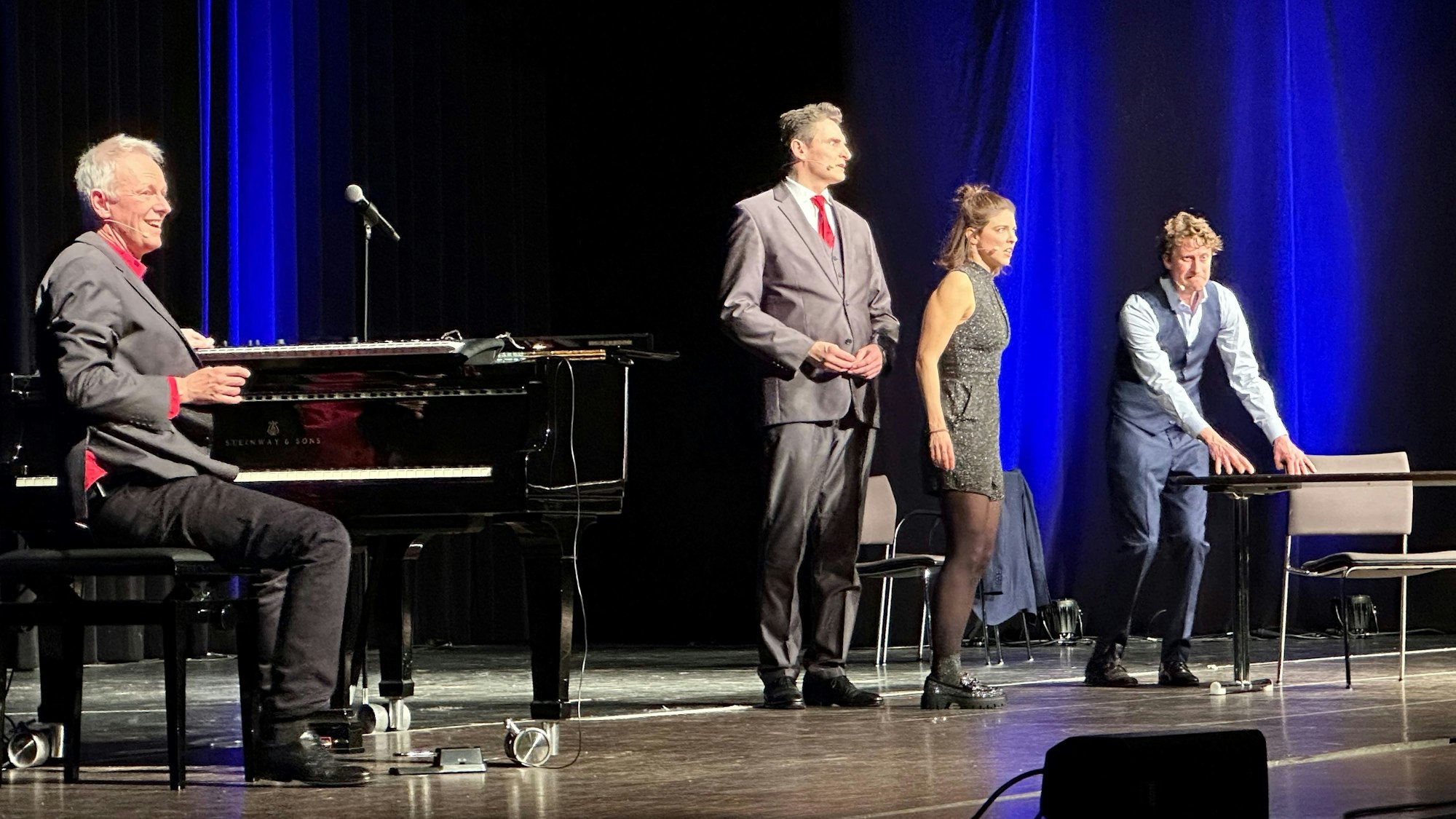 Das Springmaus-Improvisationstheater trat im Rhein-Sieg-Forum am Silvesterabend auf.