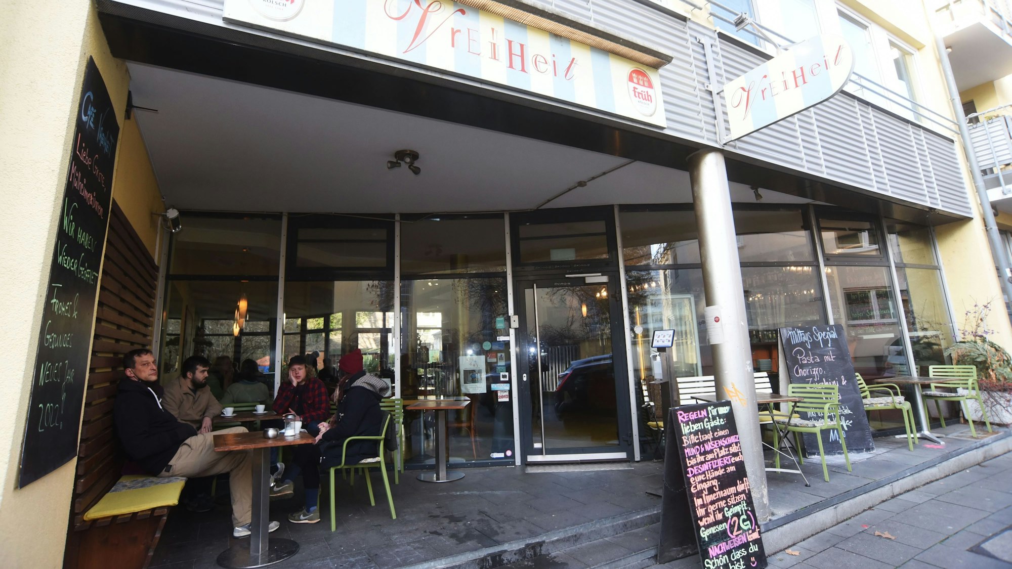 Außenansicht des Cafés