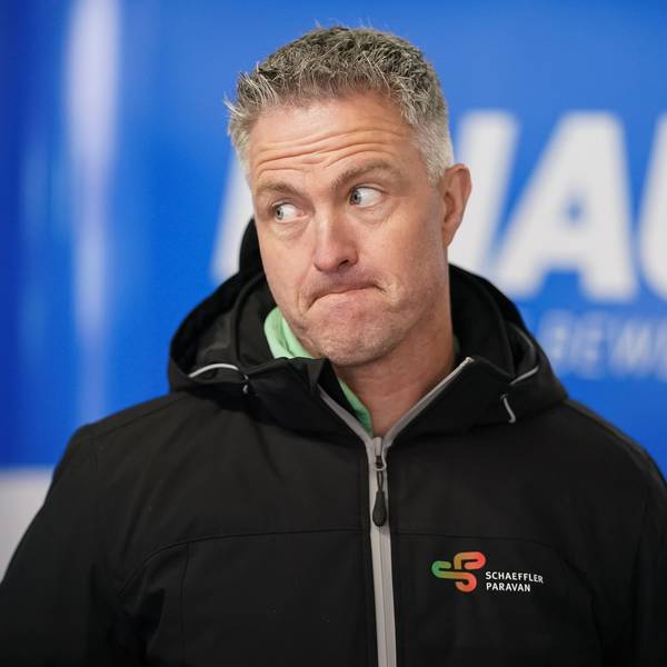 Ralf Schumacher bei Testfahrten auf den Hockenheimring.