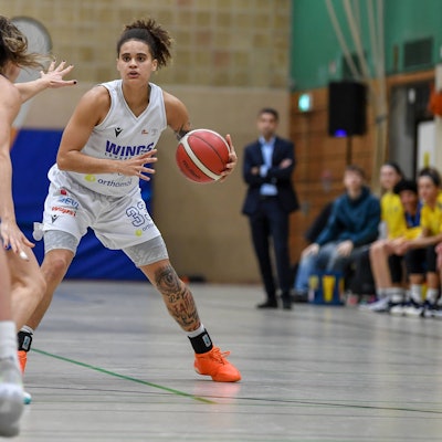 1. Damen Basketball Bundesliga: Orthomol WINGS Leverkusen vs. ALBA Berlin, 30.12.2023 Myah Elizabeth Taylor Orthomol WINGS Leverkusen 33,1. Damen Basketball Bundesliga: Orthomol WINGS Leverkusen vs. ALBA Berlin am 30.12.2023 in der Sporthalle Werner-Heisenberg-Gymnasium in Opladen Nordrhein-Westfalen *** 1 Womens Basketball Bundesliga Orthomol WINGS Leverkusen vs ALBA Berlin, 30 12 2023 Myah Elizabeth Taylor Orthomol WINGS Leverkusen 33 ,1 Womens Basketball Bundesliga Orthomol WINGS Leverkusen vs ALBA Berlin on 30 12 2023 at the Sporthalle Werner Heisenberg Gymnasium in Opladen Nordrhein Westfalen Copyright: xBEAUTIFULxSPORTS/Mueller-Laschetx