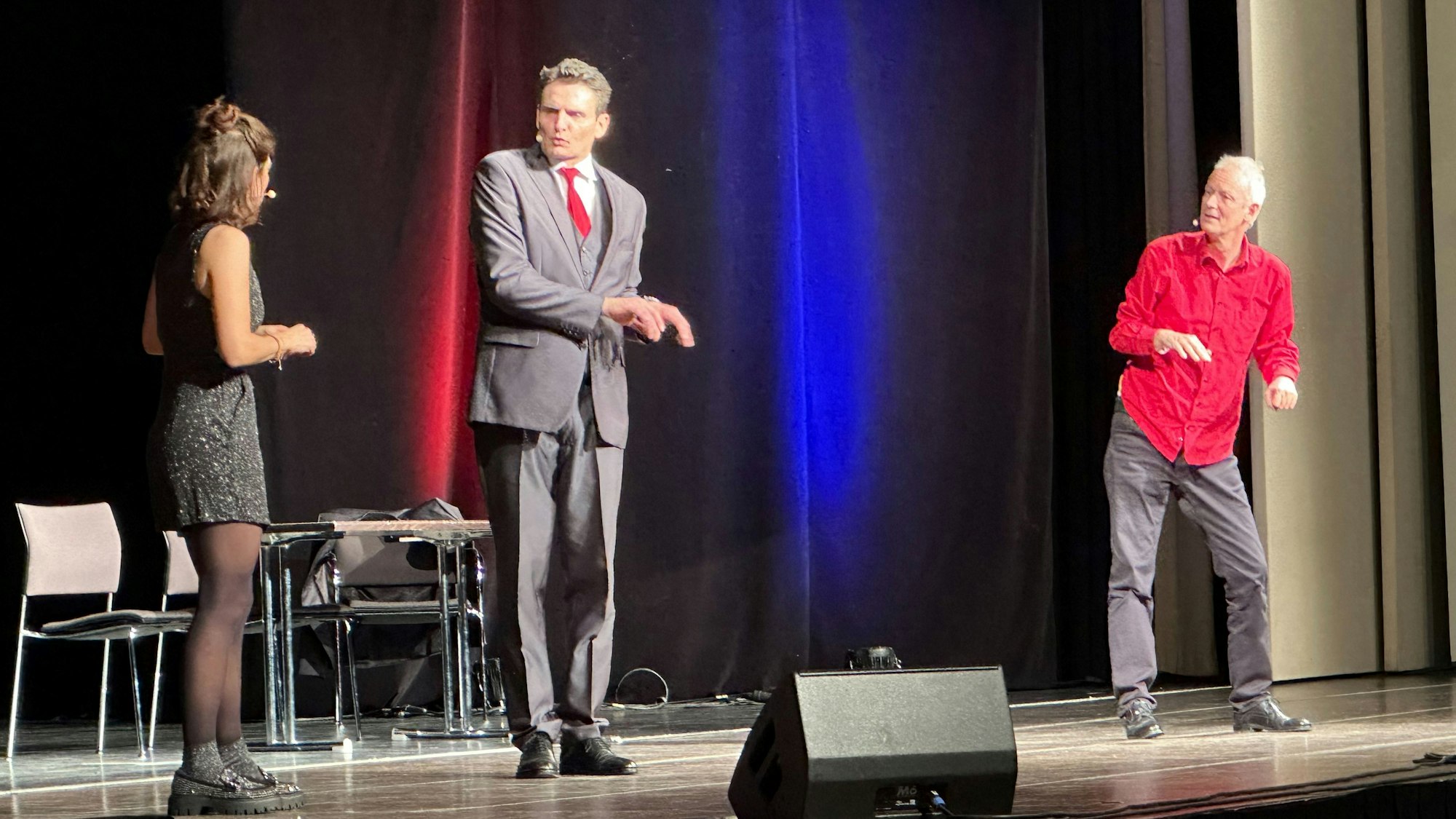 Das Springmaus-Improvisationstheater trat im Rhein-Sieg-Forum am Silvesterabend auf.