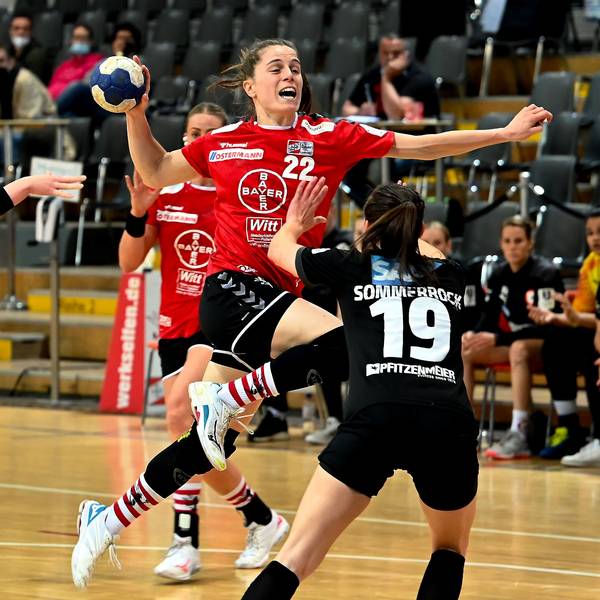 Handball Frauen Bayer 04 Leverkusen - Kurpfalz Bären Mariana Ferreira Lopes (Bayer) Foto: Uli Herhaus