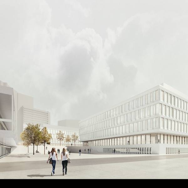 Visualisierung des Neubaus: So soll das neue Chemie-Gebäude der Uni Köln einmal aussehen.