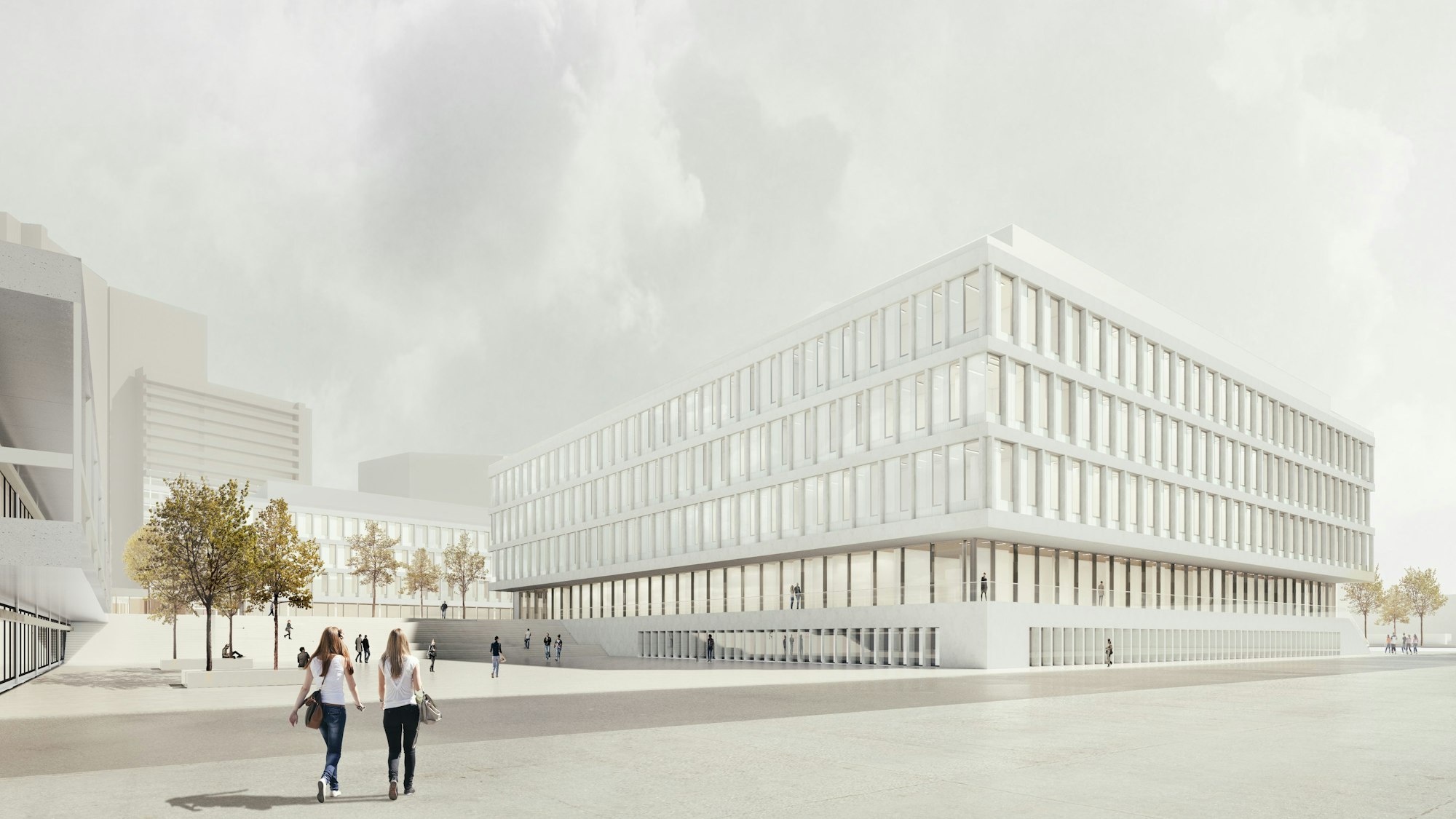 Visualisierung des Neubaus: So soll das neue Chemie-Gebäude der Uni Köln einmal aussehen.