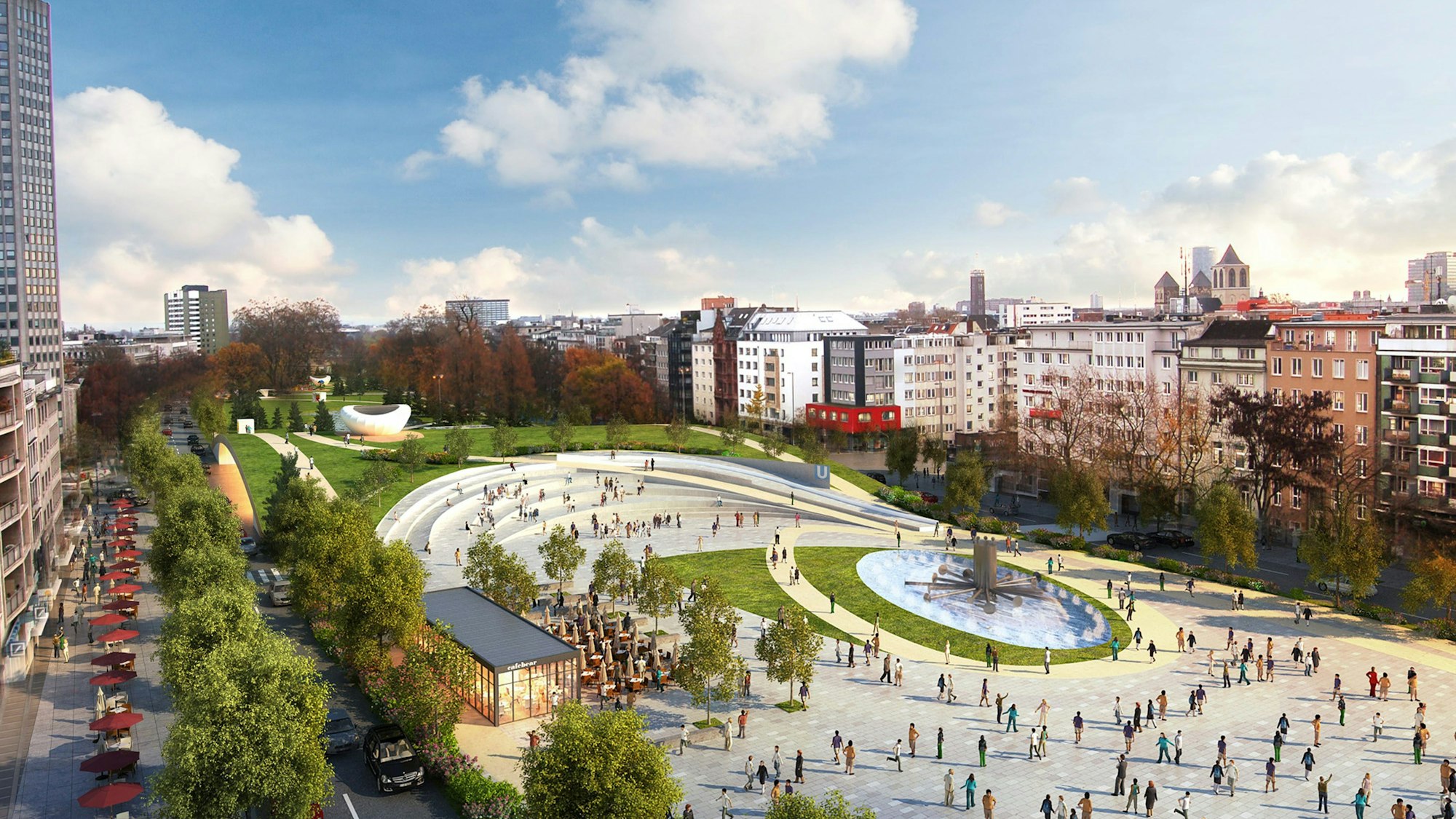 So hatten sich Architekten in der Vergangenheit einen neuen Ebertplatz vorgestellt.